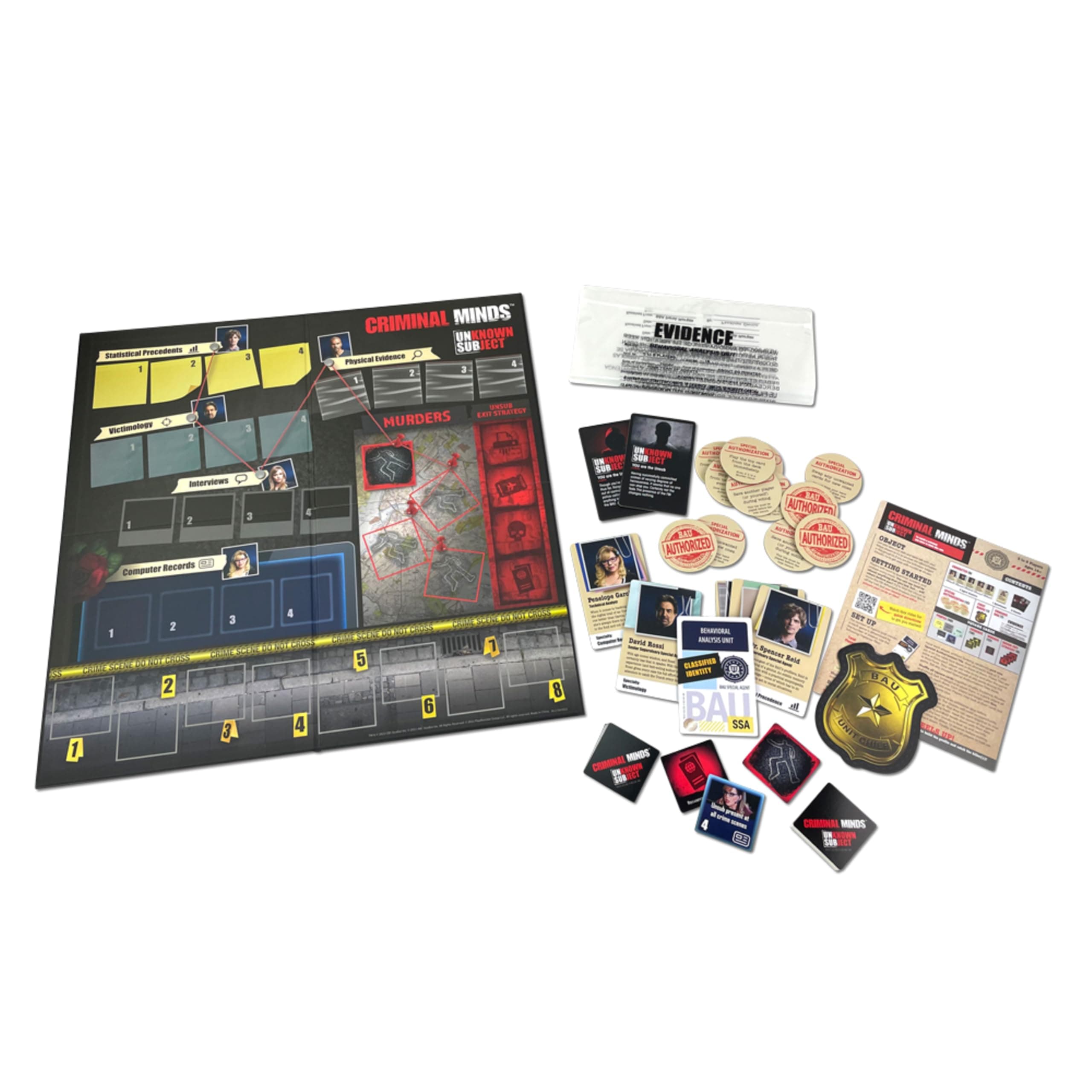 PlayMonster Criminal Minds Unknown Subject Board Game, 13+, Multiplayer, Standard Edition