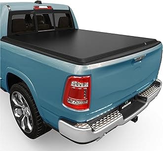 AUTOSAVER88 Soft Roll Up Truck Bed Tonneau Cover Compatible with 2002-2023 Dodge Ram 1500, 2003-2025 Dodge Ram 2500 3500 8ft Bed w/o Ram Box