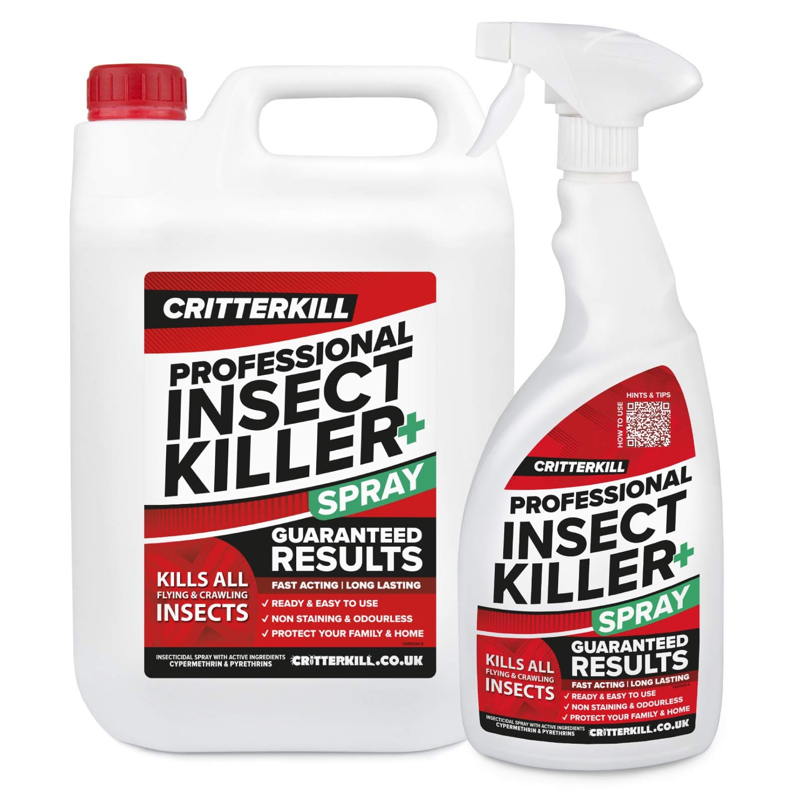 CritterKill Professional Insect Killer Spray | As Used by Pro Pest Controllers | 5 Litre Bulk Pack + 1 Litre with Trigger Spray