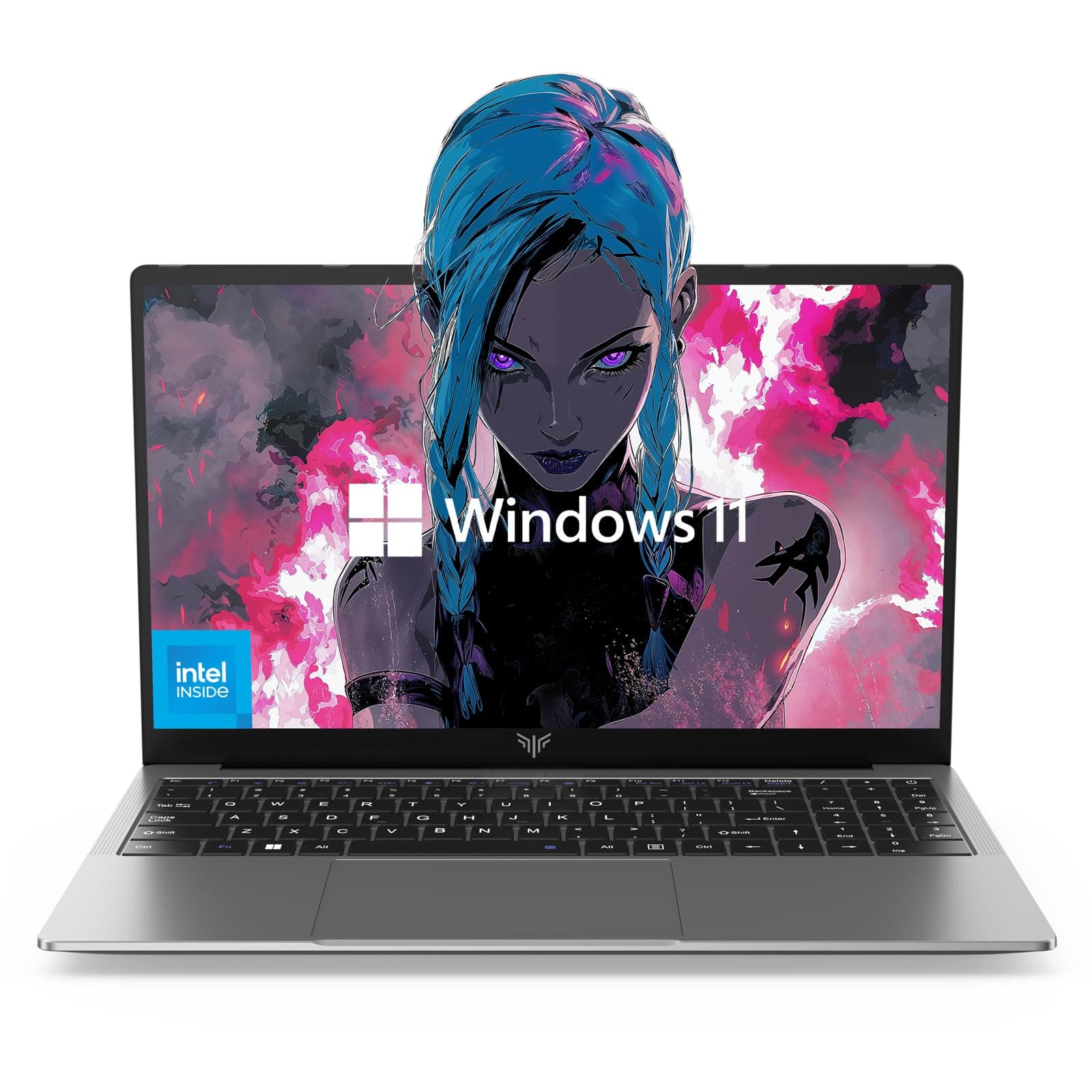 Laptop Computer Intel N97 Windows Laptop 15.6-inch IPS 16GB DDR4 512GB M.2 2280 SSD Traditional Laptops Numeric Keypad WiFi5 HDMI Type-C USB