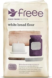 freee Gluten Free White Bread Flour 2.2 lb (1 kg) | Premium GF Flour Blend for Baking Breads, Sourdoughs, Rolls & Buns | Xanthan Gum | Vegan, Kosher, Halal Certified | Imported from UK