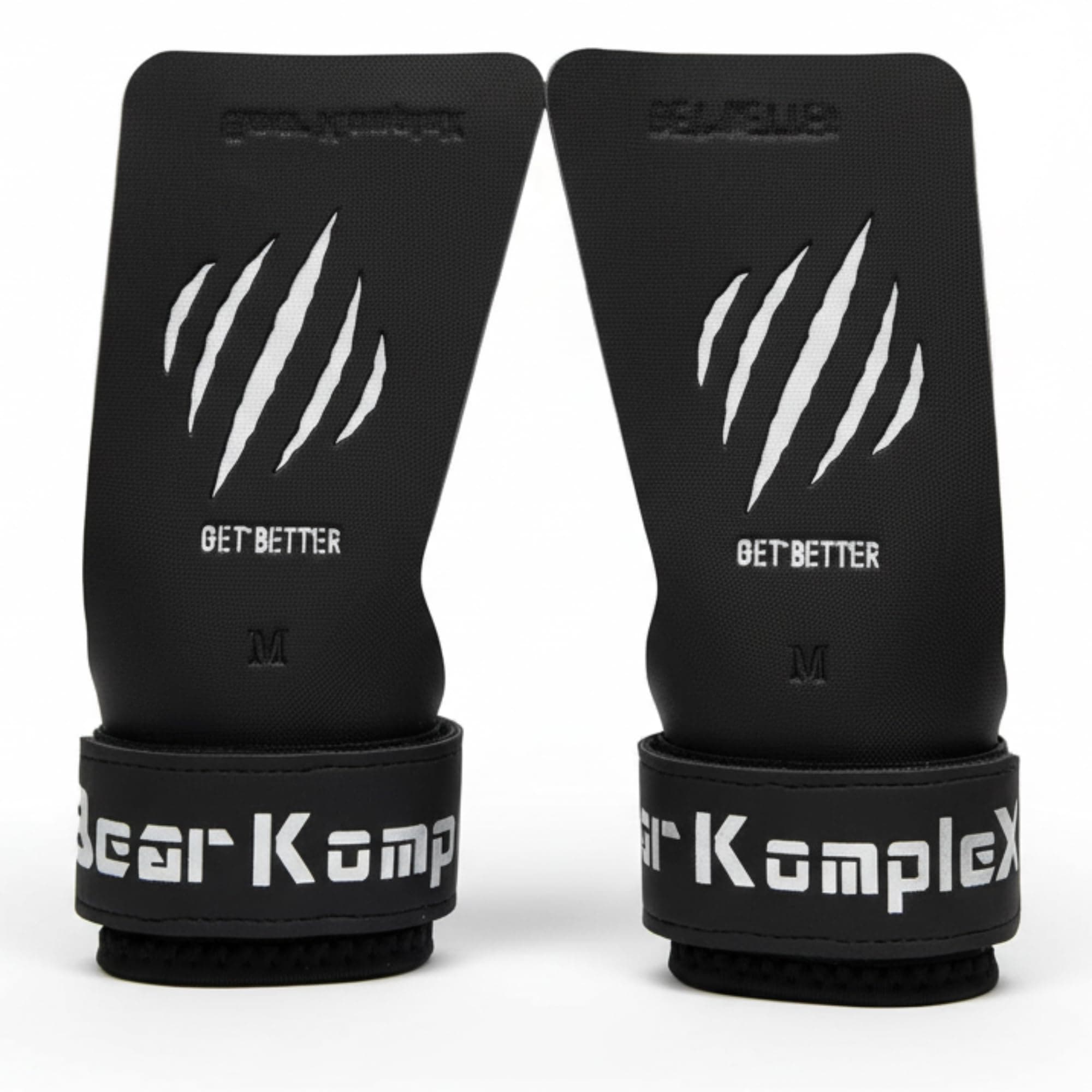 Bear KompleX Black Diamond No Hole Hand Grips, Use for Pull-ups, Weightlifting, WODs with Wrist Straps, Comfort and Support, Hand Protection from Rips and Blisters for Men and Women (Medium)