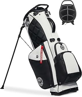 Ghost Golf Stand Bag - Lightweight Golf Bags for Men & Women, 7-Way Dividers with Premium Materials & Magnetic Pocket - Standing Golf Bag Holds 14 Golf Clubs