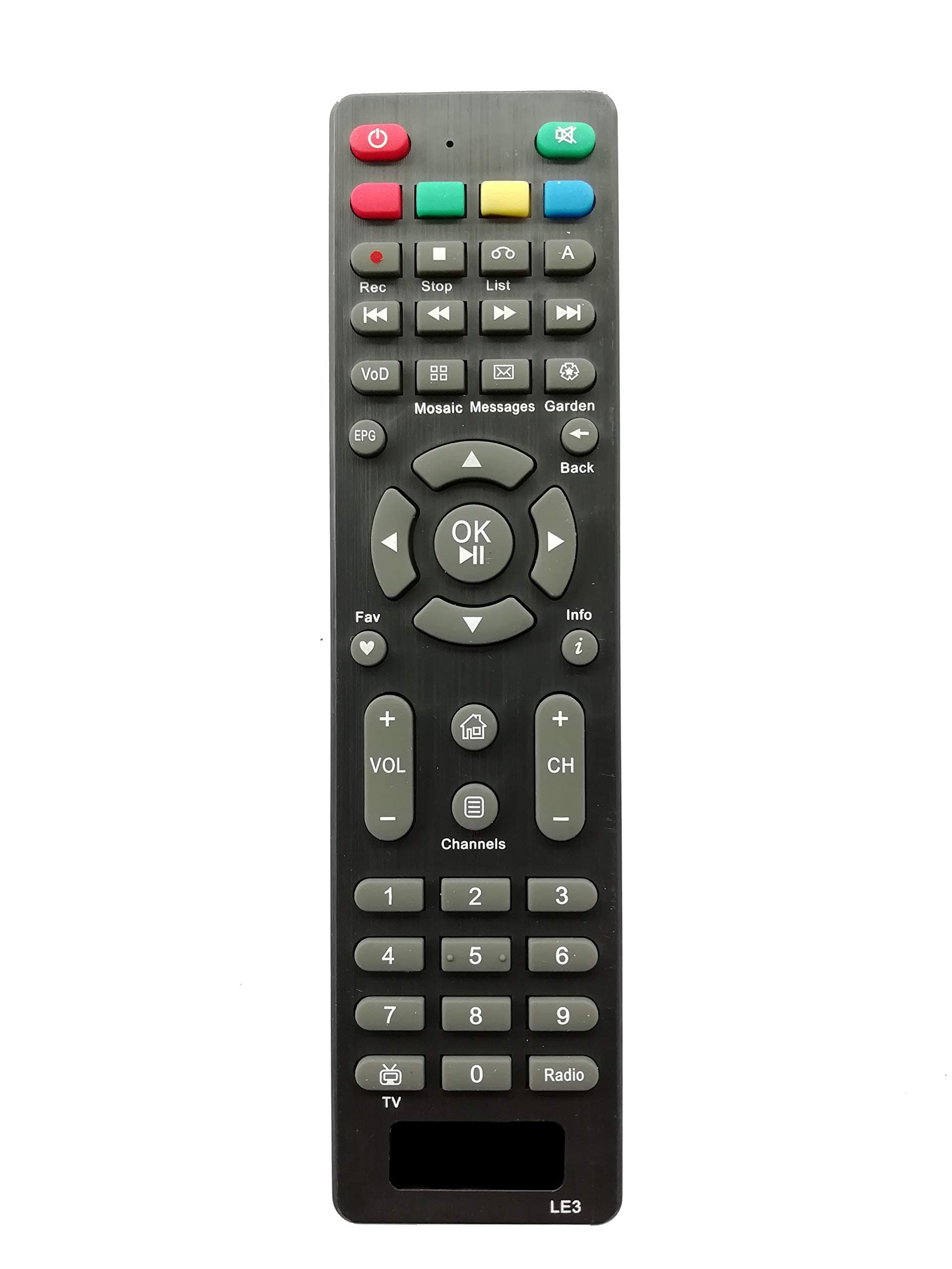 - LipiWorld® LE3 DTH Set Top Box Remote Control Compatible for Logic Eastern