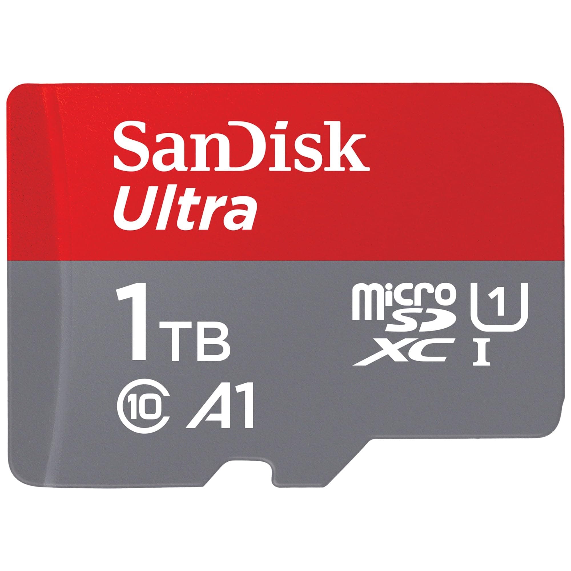 SanDisk 1TB Ultra micro SD card + SD adapter (For Android Smartphones and Tablets, Memory card up to 150 MB/s, with A1 App Performance, UHS-I, Class 10, U1)