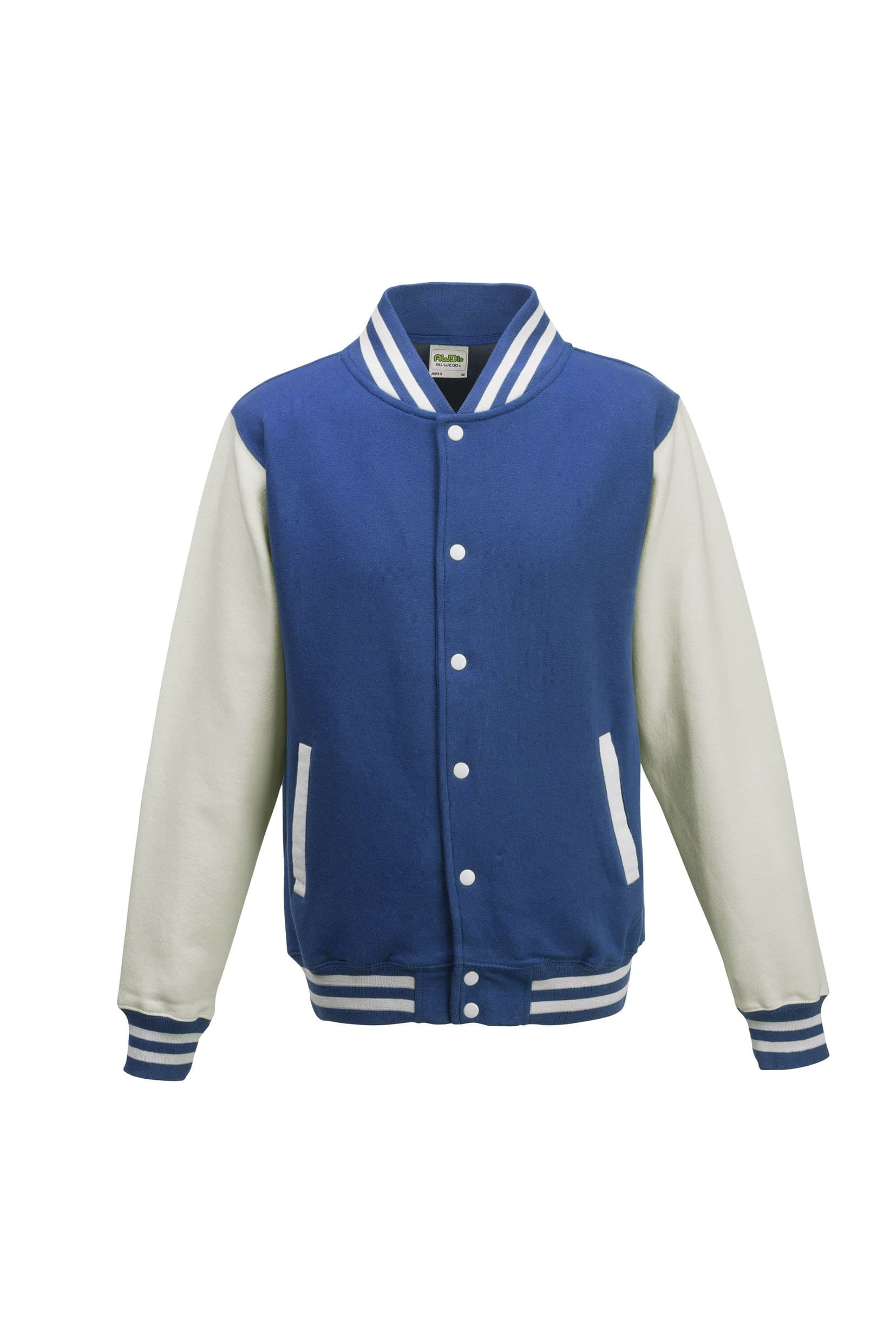 Mens Varsity Jacket Royal Blue/White S