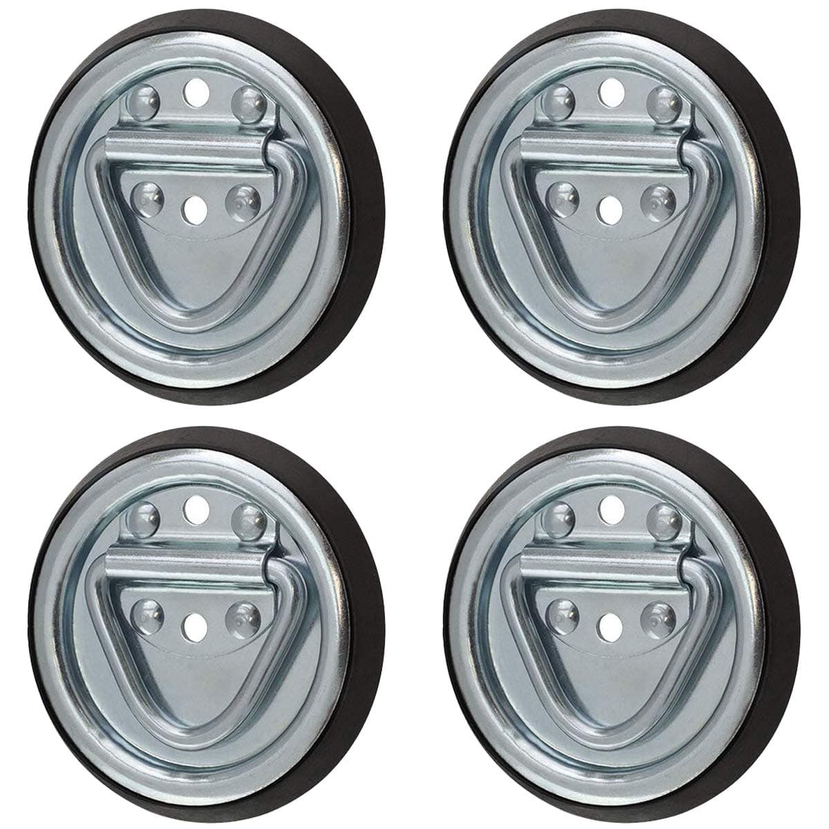 Flush Mount Tiedowns D-Ring 1,200 lb. 2-hole Tie Down - 4