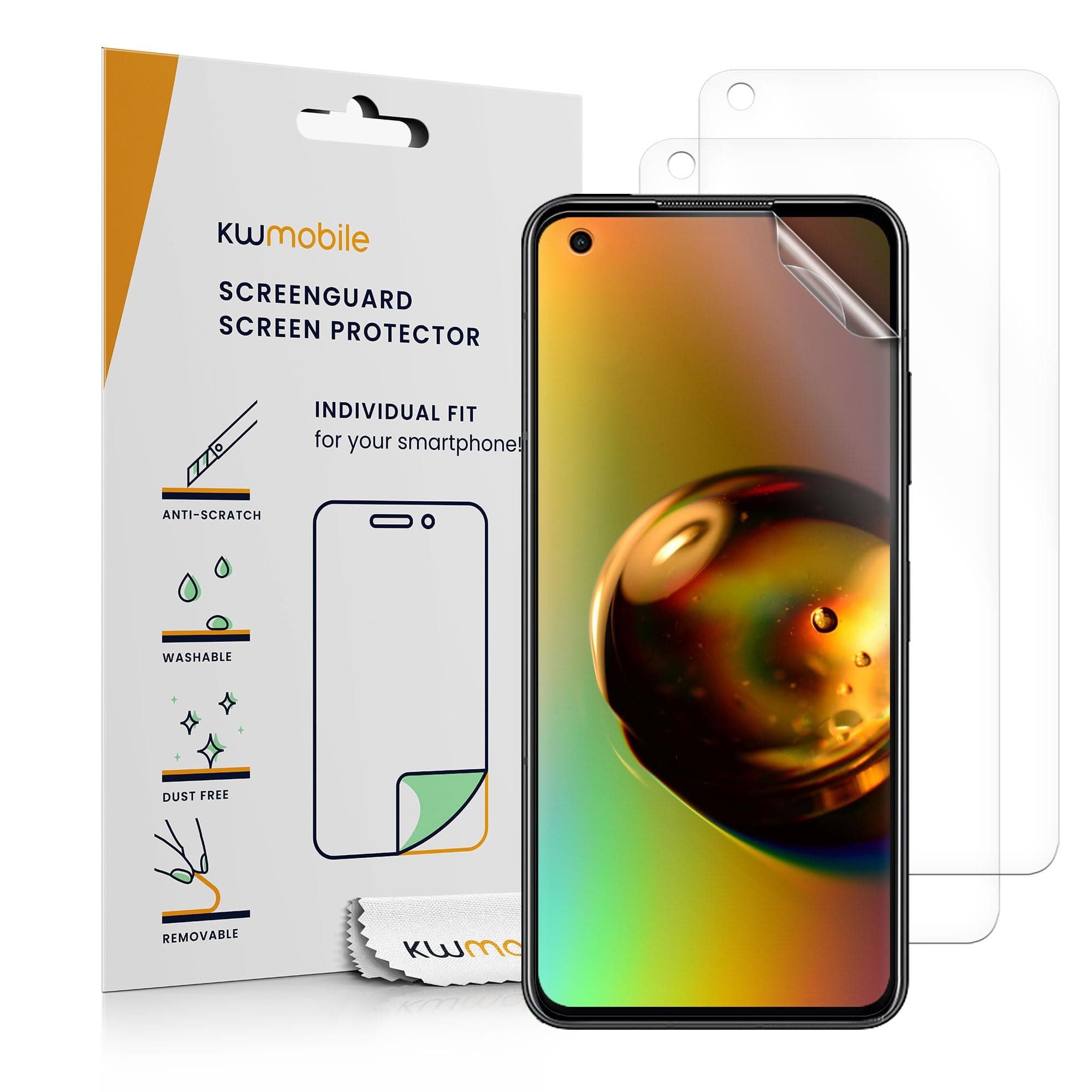 Screen Protectors Compatible with Asus Zenfone 10 Screen Protector - 3X Ultra-Clear Transparent Phone Films