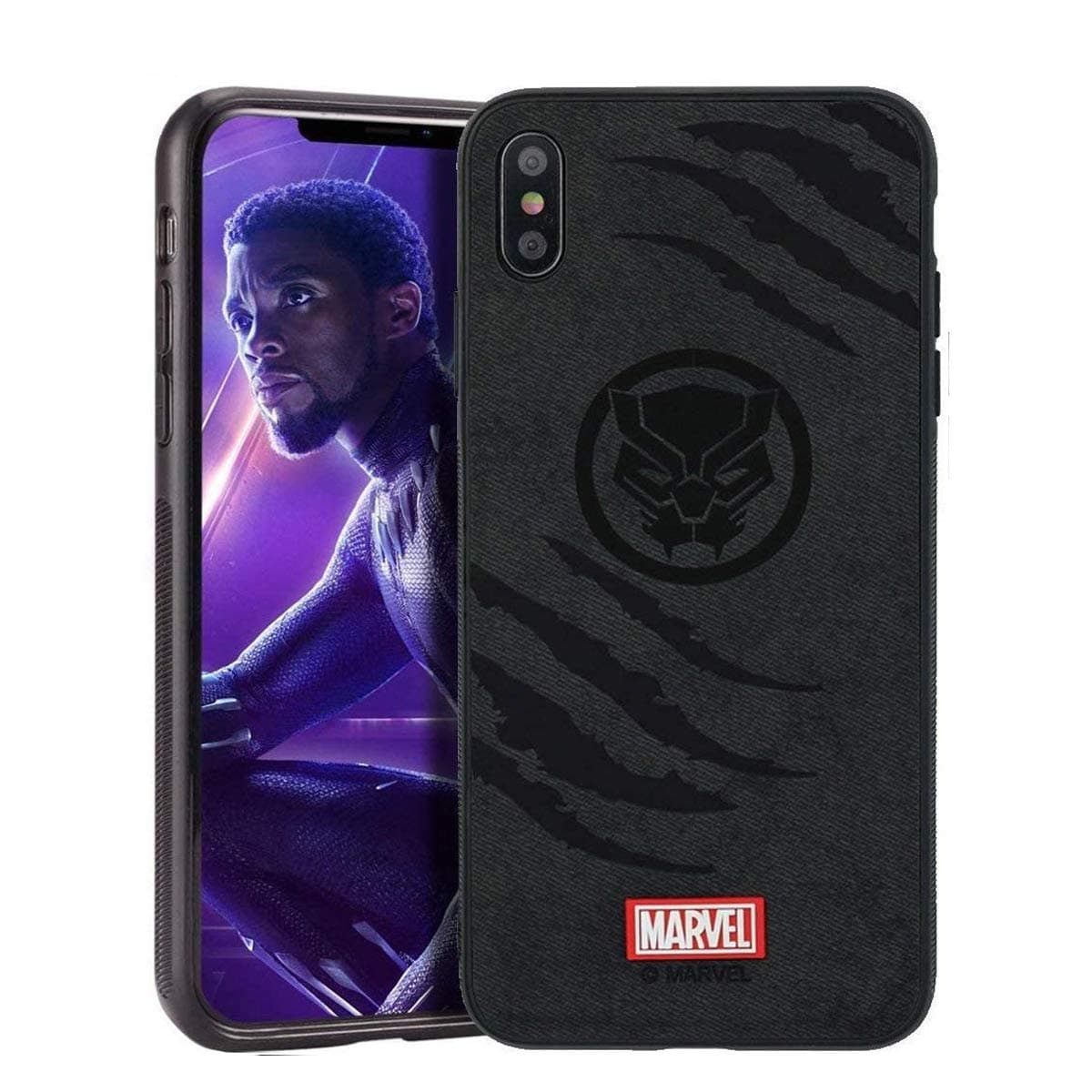 Marvel Avengers Endgame iPhone XR Case, Black Panther (Black)