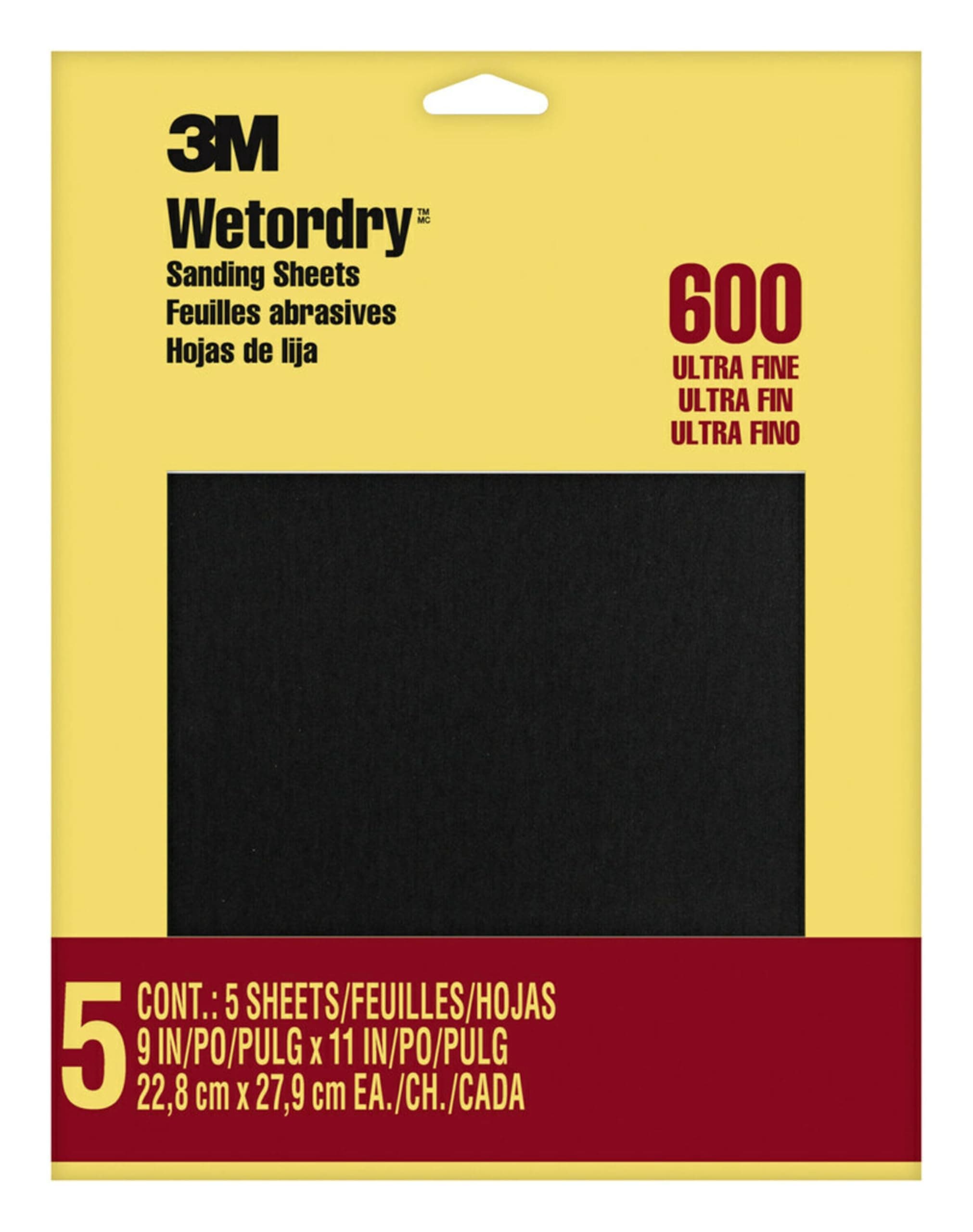 600 Wet-Or-Dry Sandpaper 5Pk