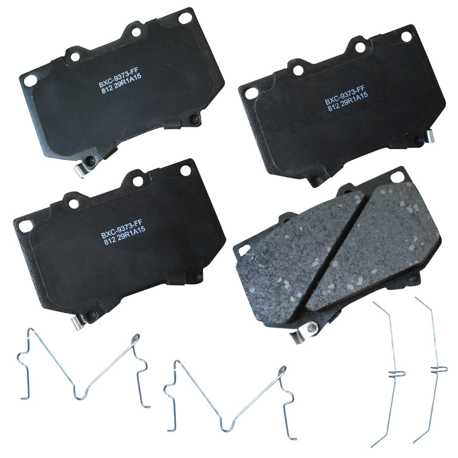Bendix Premium SBC812 Ceramic Front Brake Pads for Toyota Sequoia 2007-2001, Tundra 2003-2000
