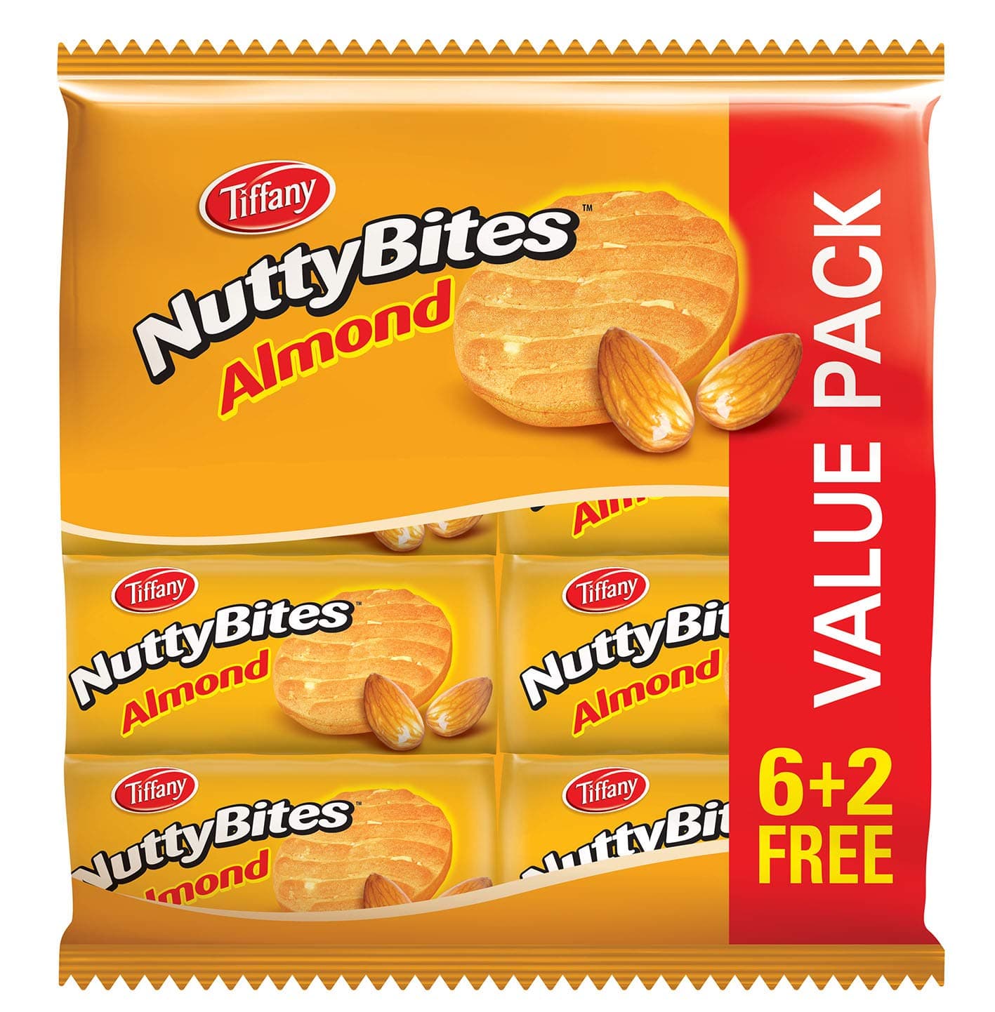Nutty Bites Almond, 8x72g