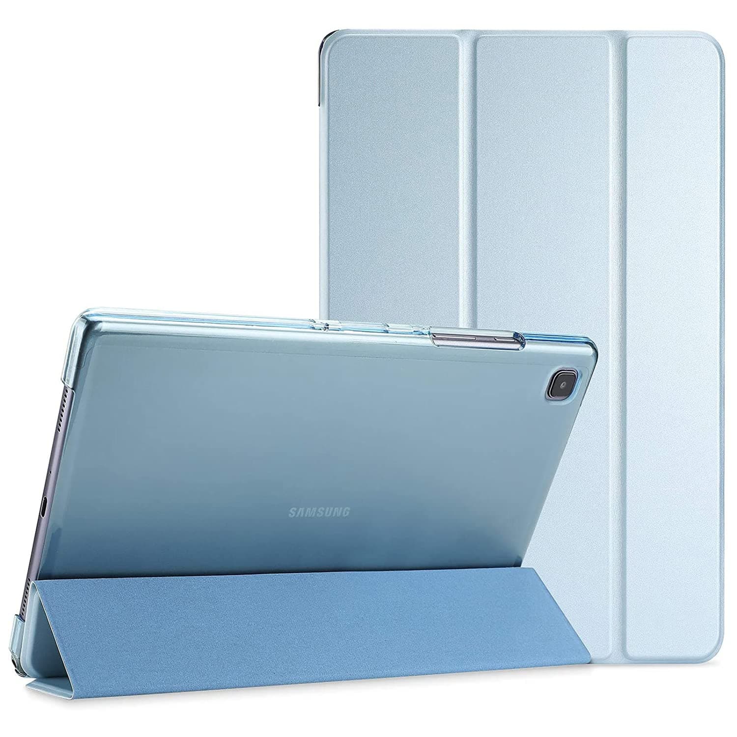 SwooK Polycarbonate Case Compatible with Galaxy Tab A7,Stand Cover with Translucent Frosted PC Back Shell Fit Samsung Galaxy Tab A7 10.4 Inch SM-T500/T505 (A7 10.4 inch, Aqua)