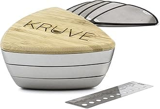 Kruve KVS2001S Sifter with 5 sieves-Silver-KVS2001S, Stainless Steel