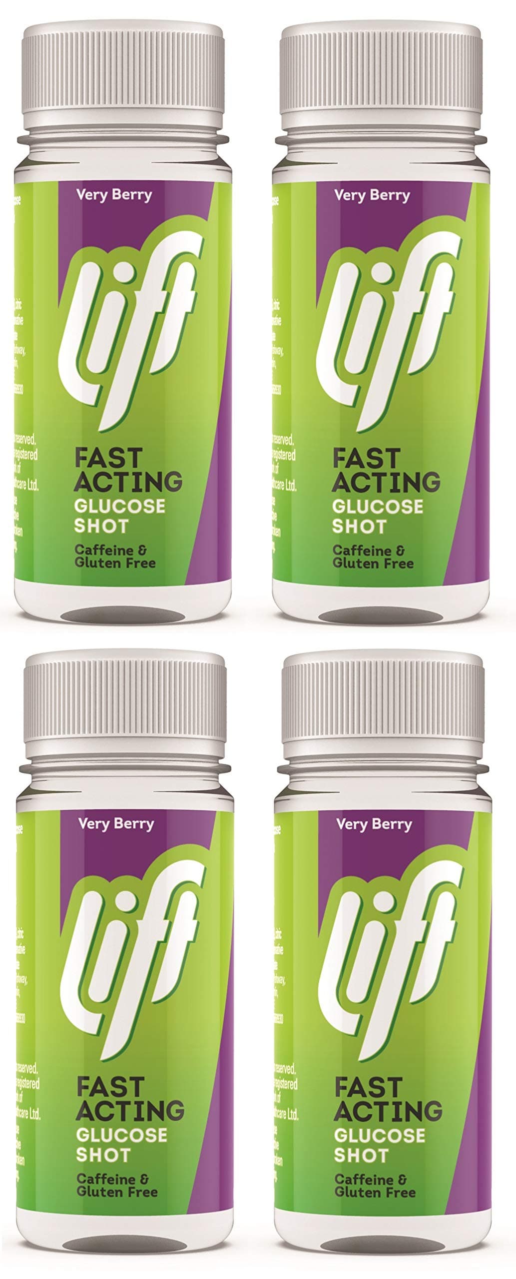 (4 PACK) - GlucoJuice - GlucoJuice Berry Burst | 60ml | 4 PACK BUNDLE