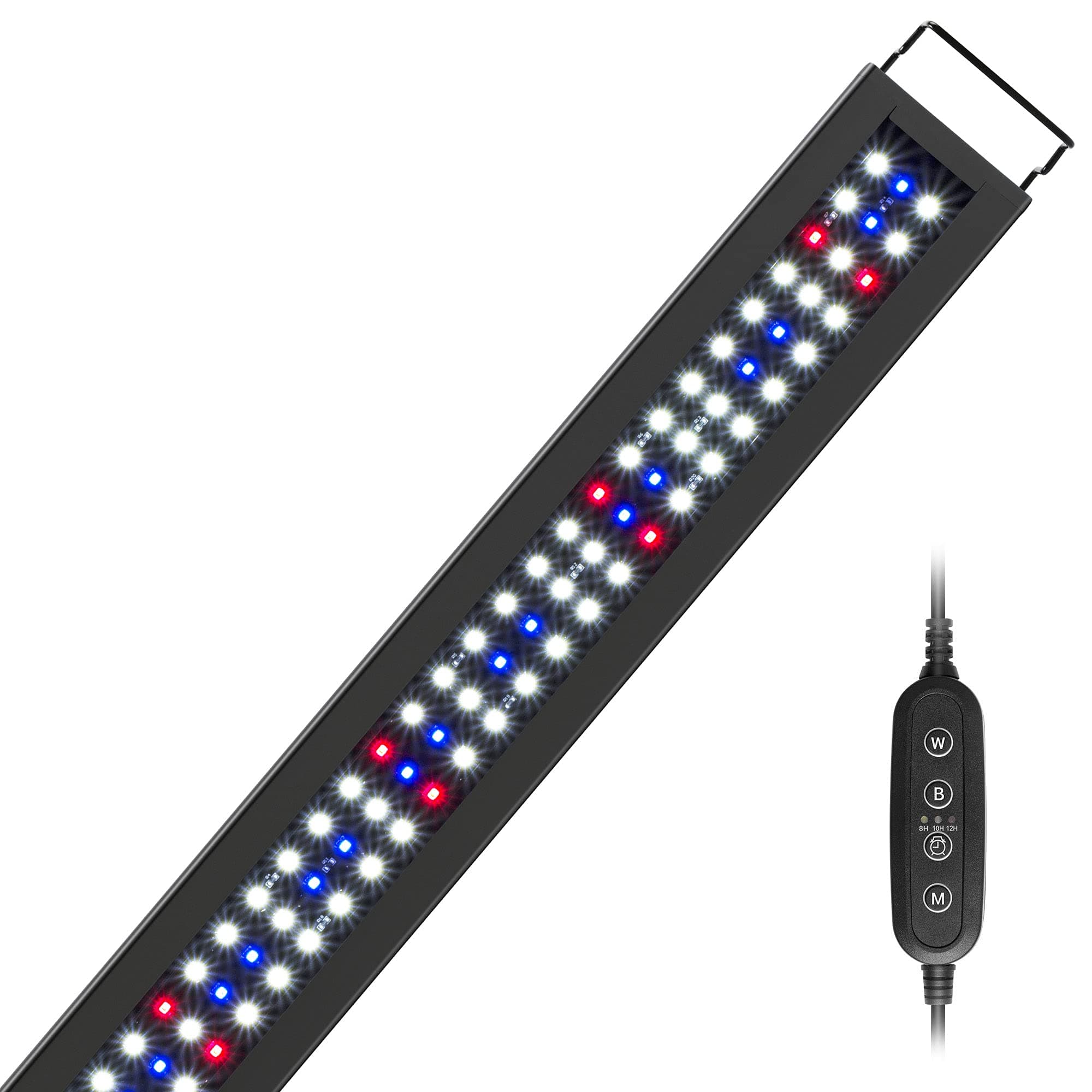 Full Spectrum Planted LED Aquarium Light, with Timer, for Freshwater Fish Tank, 36-48 Inch, 25 Watts