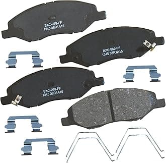 Bendix Premium SBC1345 Ceramic Front Brake Pads for Nissan Tiida 2011-2007, Tiida 2018-2016, Versa 2011-2008