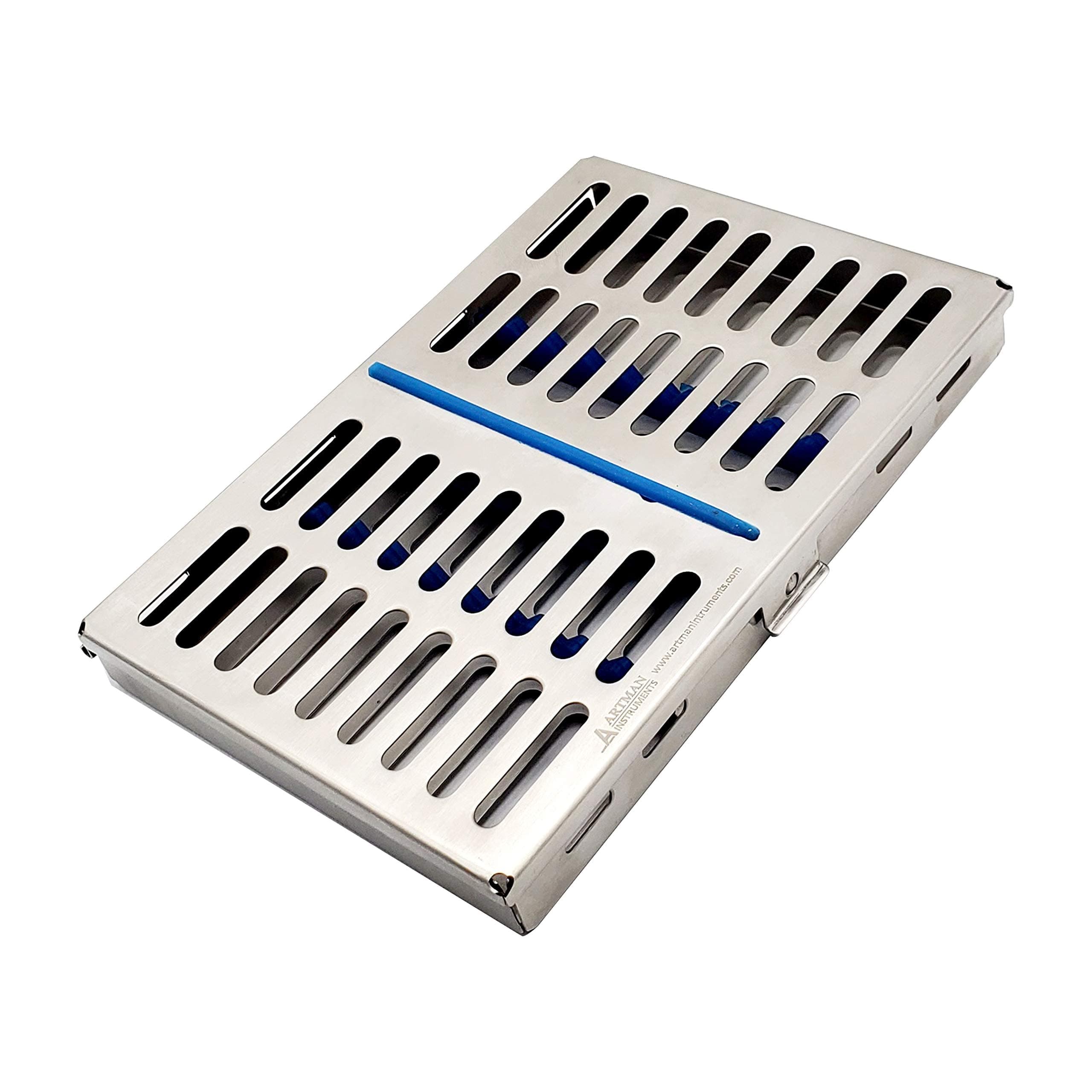 Sterilization cassette tray rack for 10 instruments dental surgical lab 7.25"X5"X0.9"