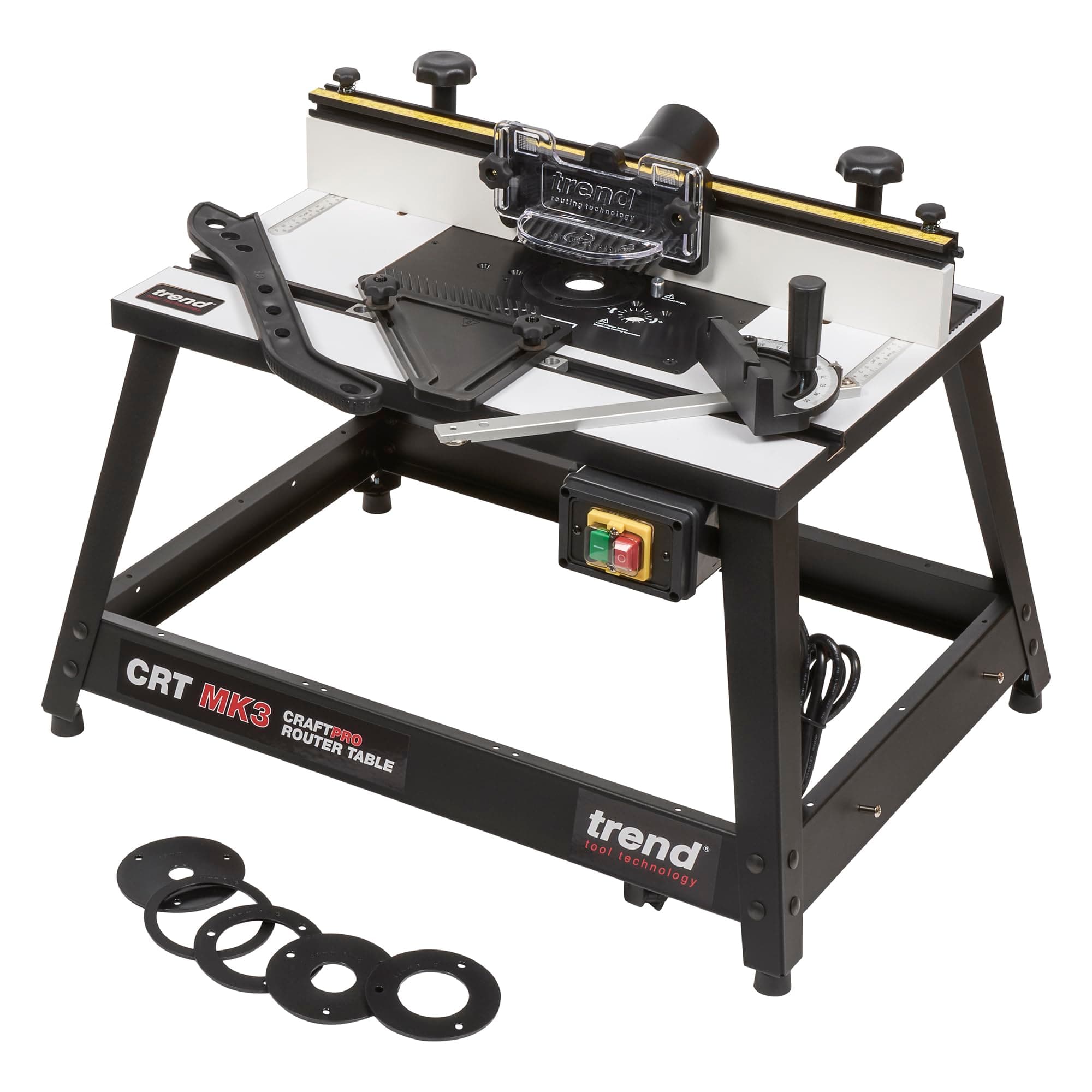 Portable Benchtop Router Table with Robust Construction for Workshop & Site Use, 240V, CRT/MK3