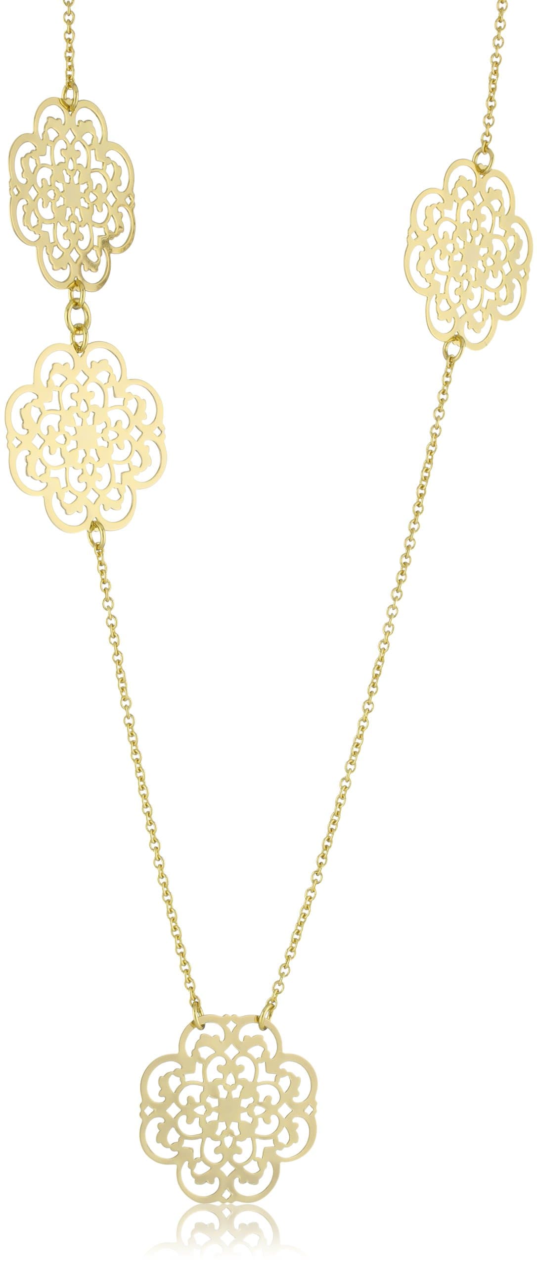 18KT Gold Plated Clover Necklace