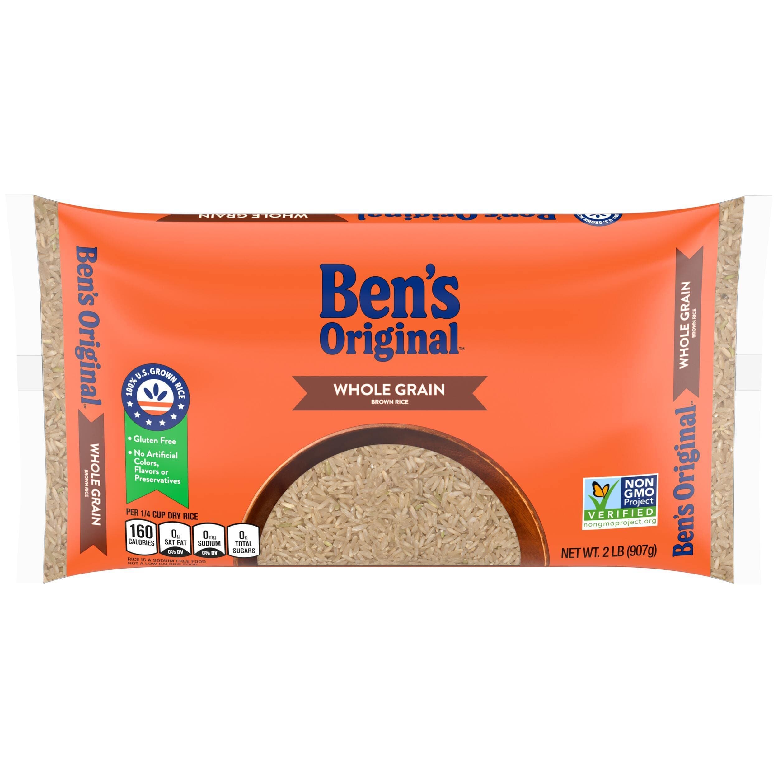 BEN'S ORIGINAL Whole Grain Brown Rice, 2 lb Bag