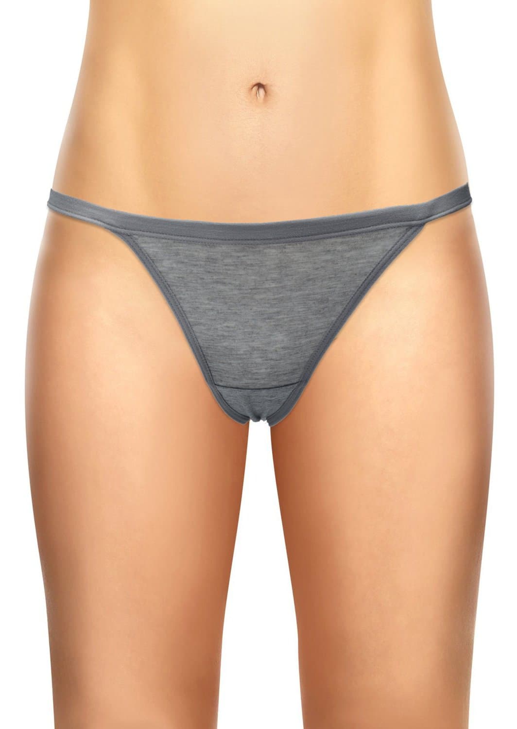 Cotton Whisper Women's Cotton G-String Thongs 4 Pack Multi-Colors