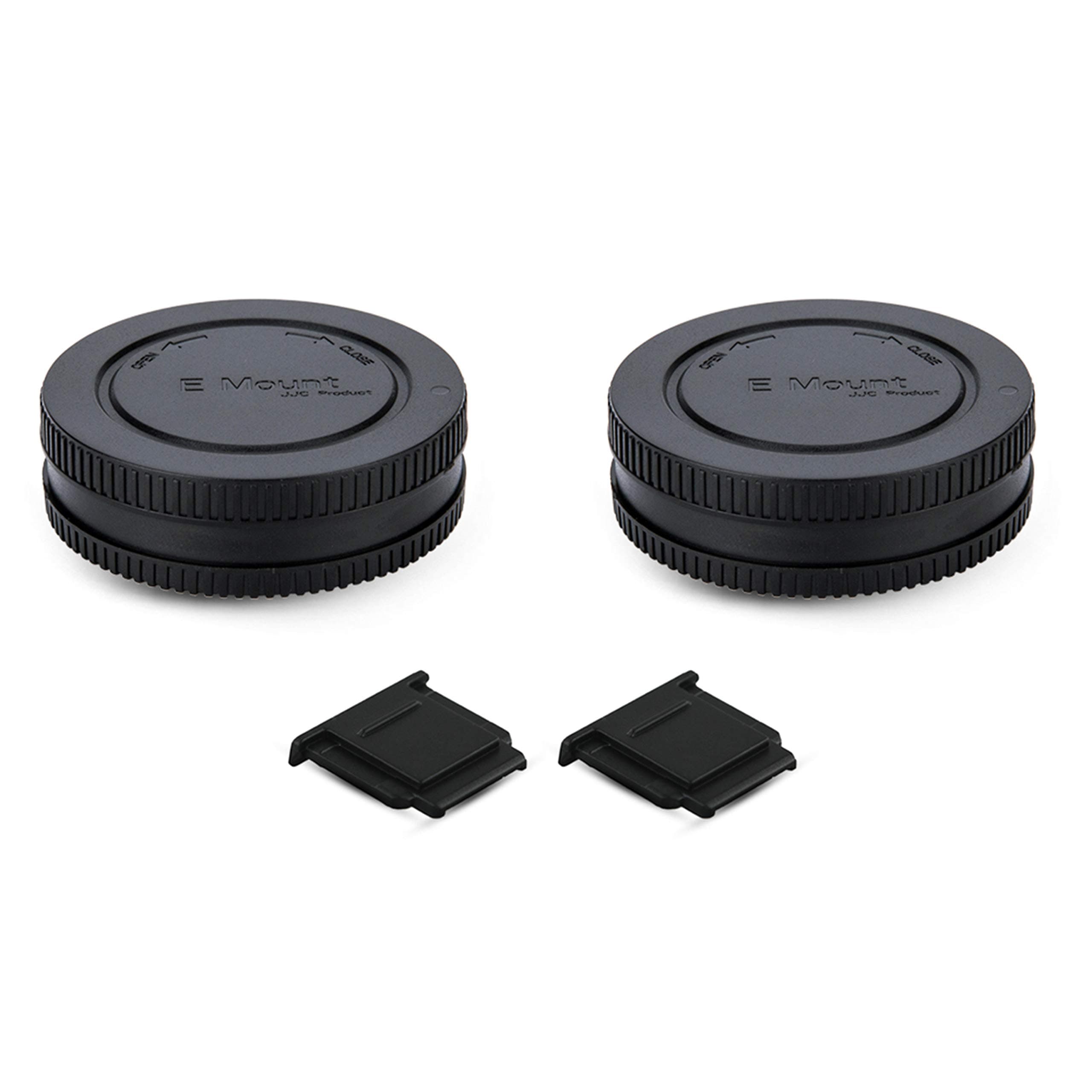2 Pack E Mount Body Cap & Rear Lens Cover for Sony A6700 A6600 A6500 A6400 A6300 A6100 A6000 ZV-E10 ZV-E1 A7C II A7CII A7CR A7 A7II A7III A7IV A7V A7R A7RII A7RIII A7RIV A7RV A7S II III A9 II A1II