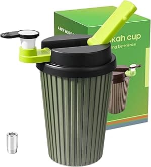 Hookah Set with Hookah Accessories, Portable Travel Shisha, Mini Shisha with Coffee Cup Design