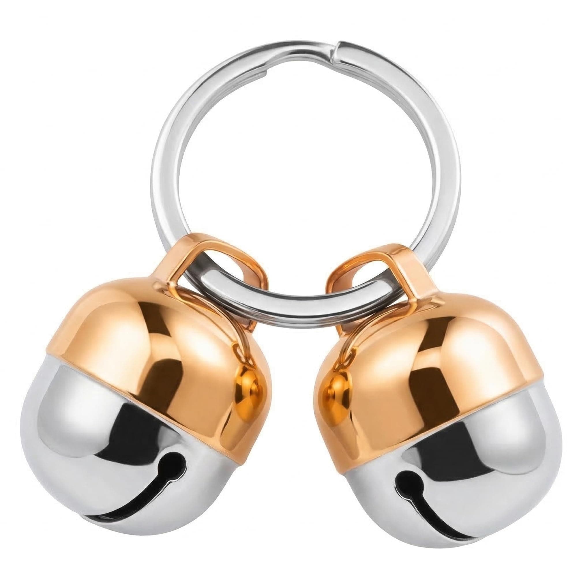 2 Extra Loud Cat & Dog Bells | Pet Tracker | Save Birds & Wildlife Handmade Copper (Medium)