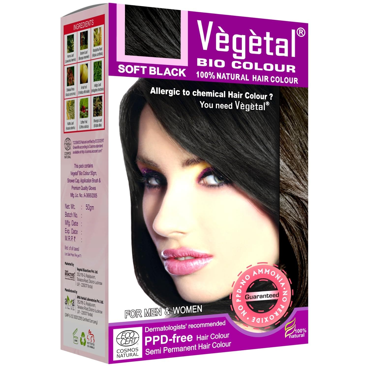 Vegetal Bio Colour-Soft Black 50 Gm