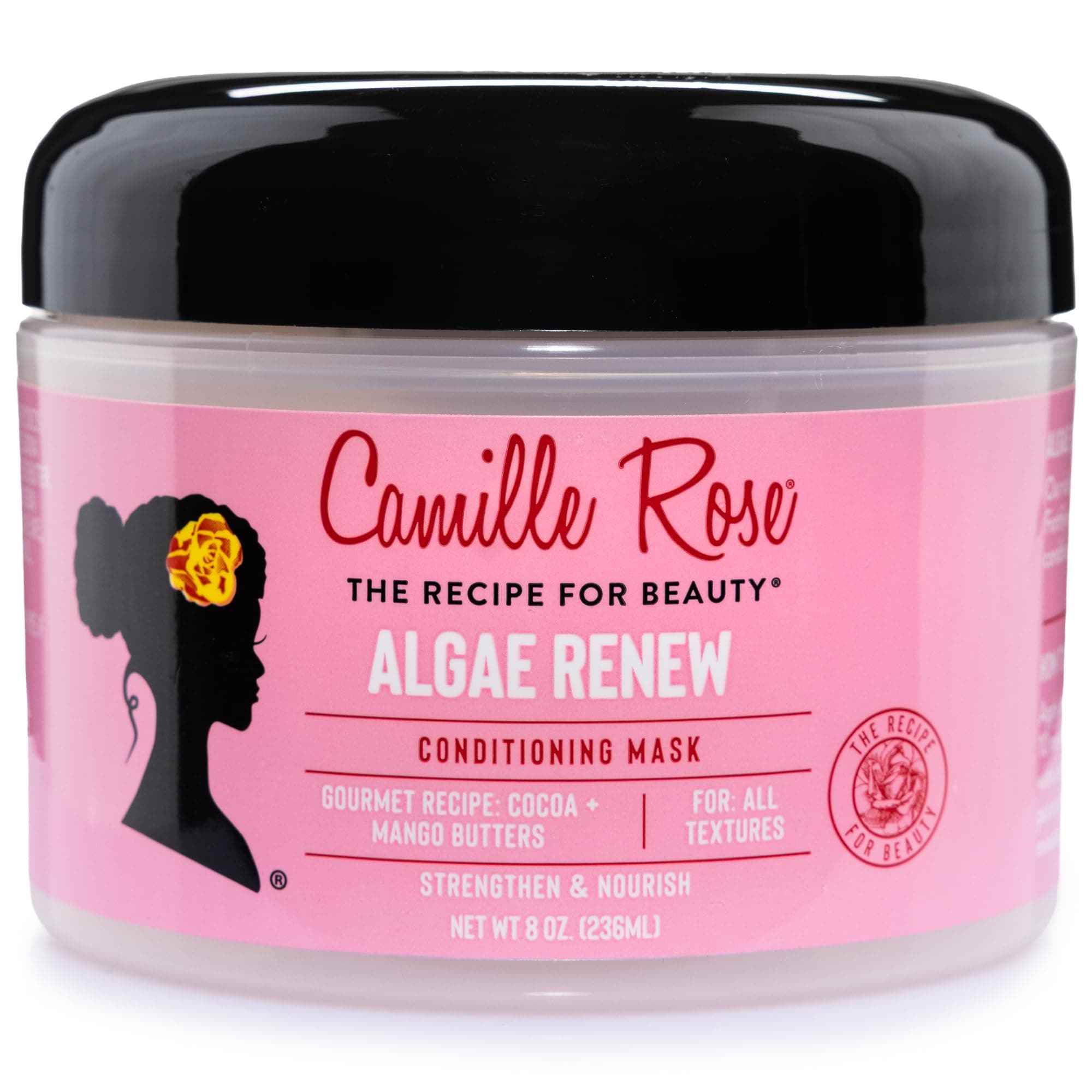 Camille Rose Algae Renew Deep Conditioning Hair Mask with Peppermint, Blue Gr...