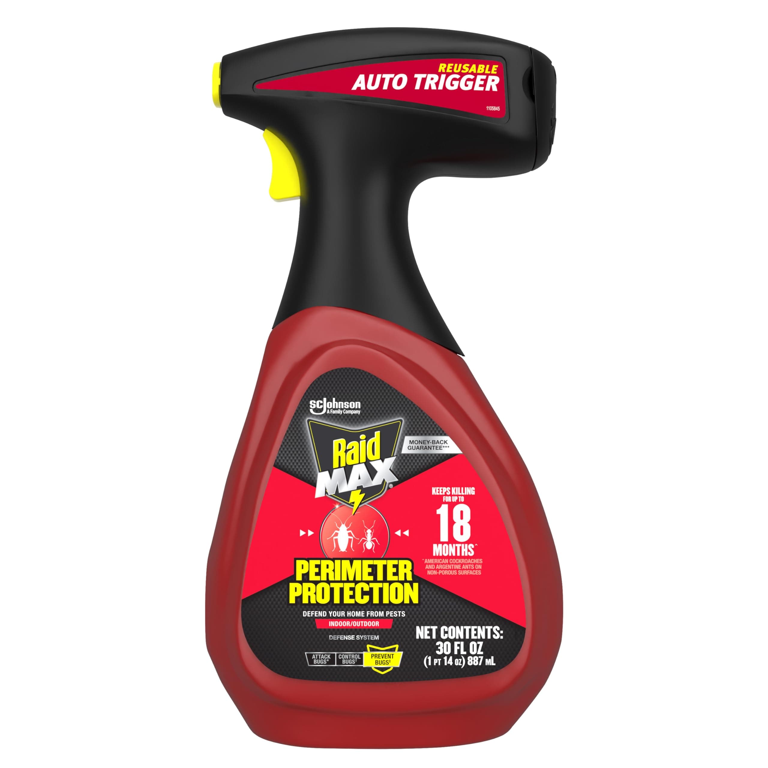 Max Perimeter Protection, Multi Insect Killer Spray for Bugs, 30 fl oz
