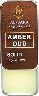 Amber Oud Solid Perfume | Alcohol-Free, Warm & Woody Oriental Fragrance | 12g Non-Greasy Solid Perfume for Men & Women | Long-Lasting & Luxurious Scent