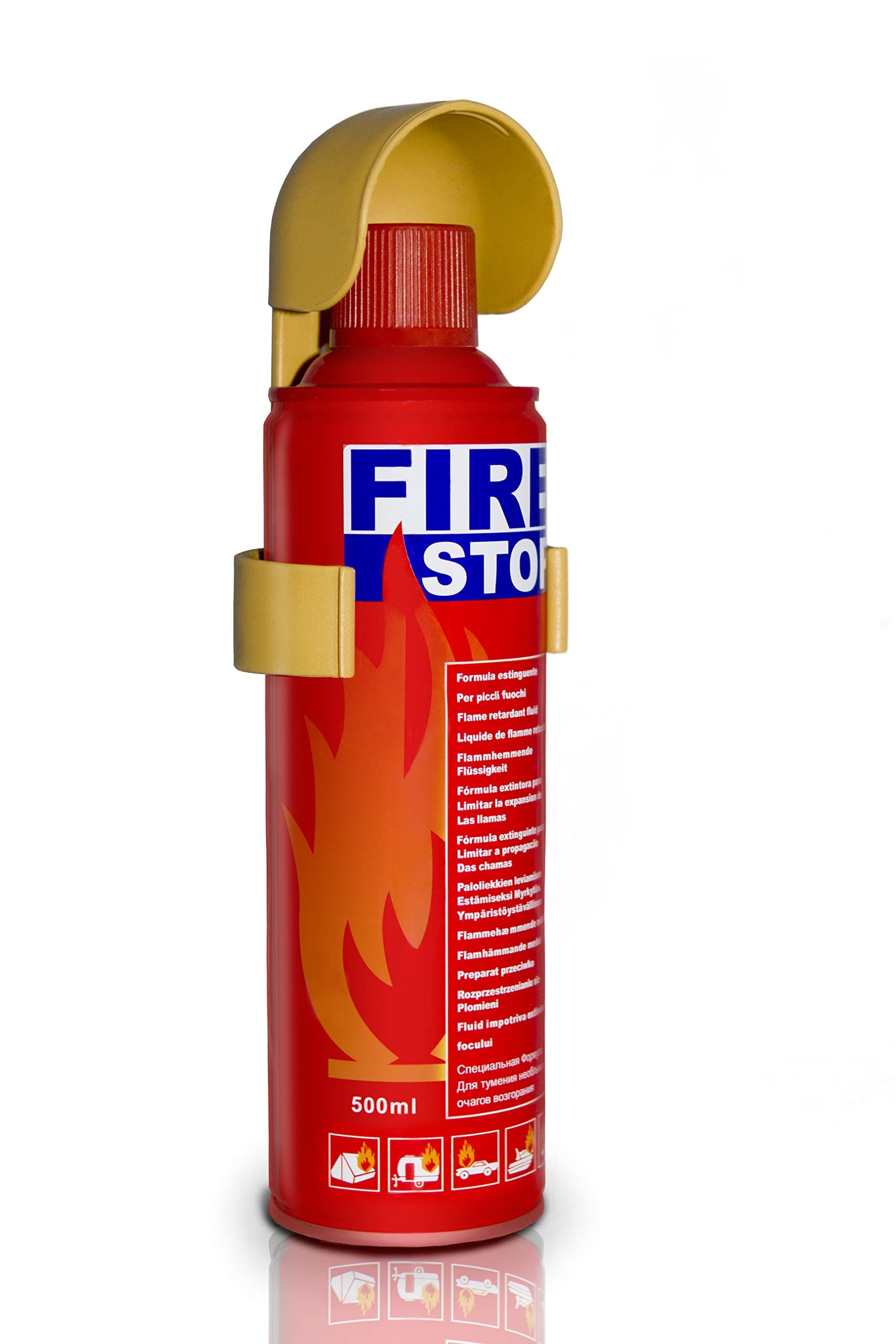 Introductory Offer on 500 ml Fire Extinguisher. Ideal for Home Kitchen Taxi Caravans Boats Restaurants Workshops and Offices.