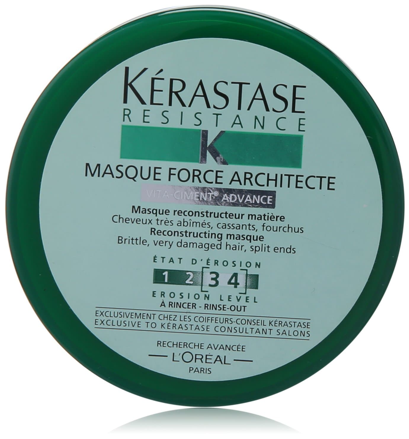 Kerastase Resistance Masque Force Architecte Reconstructing Masque, 2.55 Ounce, level 3 - 4