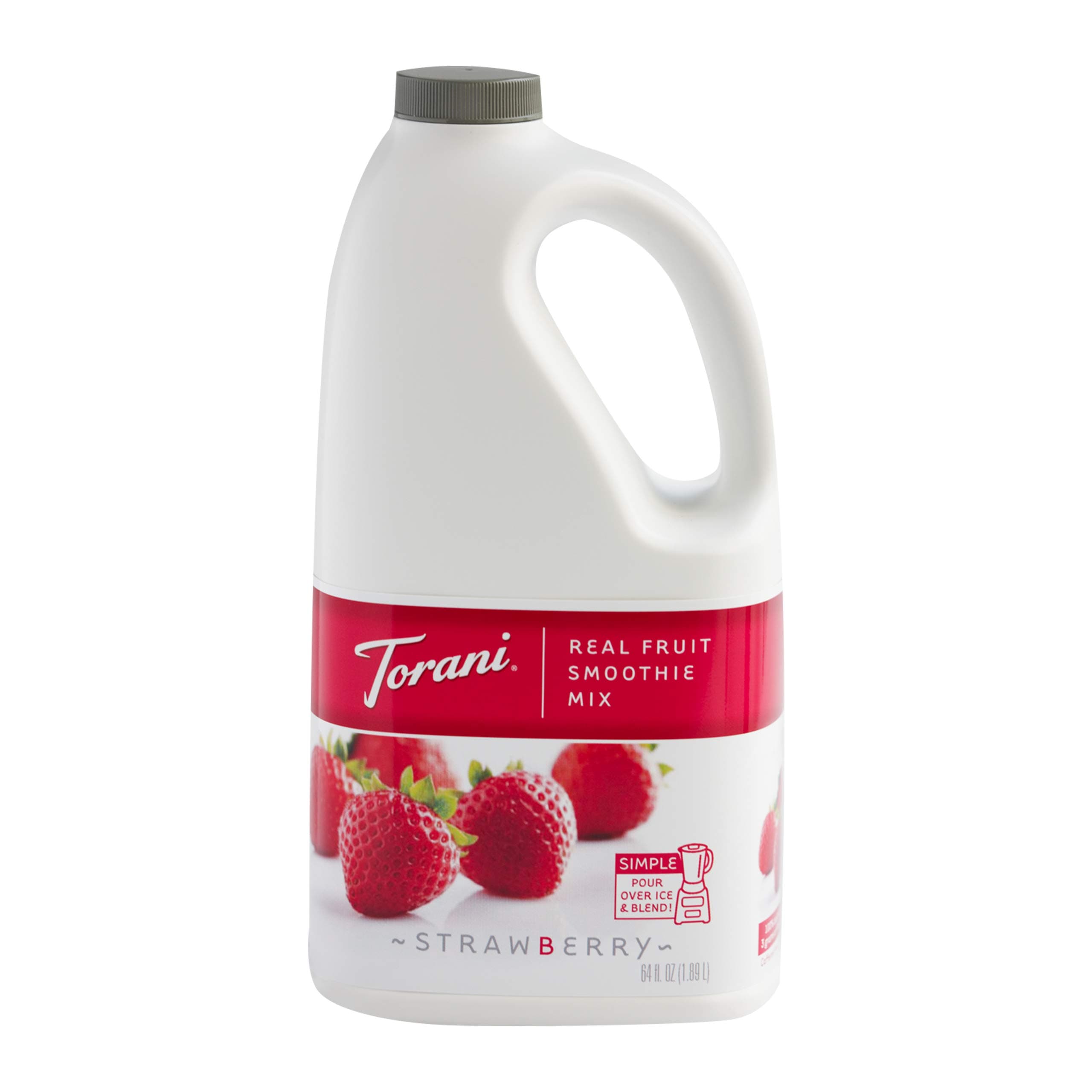 Real Fruit Smoothie Mix, Strawberry, 64 Ounce