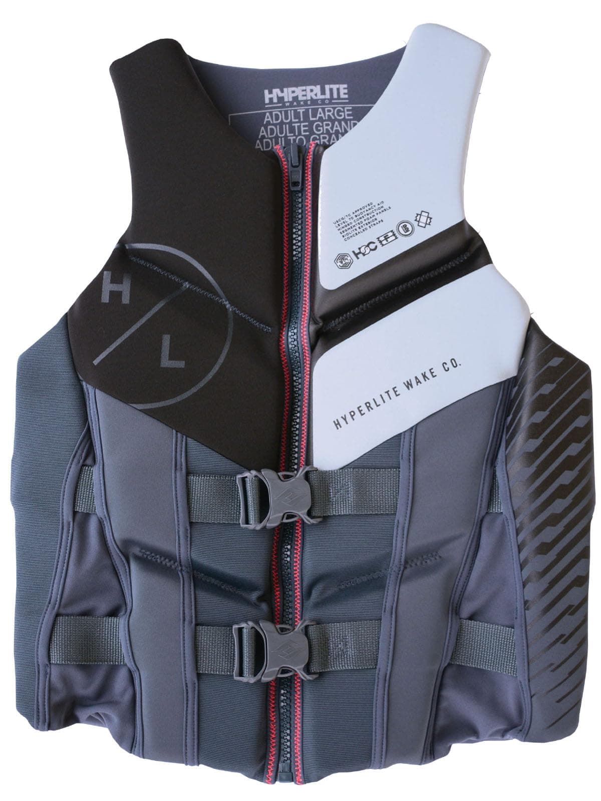 HyperLite Men's Elite Life Jacket - US Coast Guard Approved Level 70 Buoyancy Aid, Great for Any Water Sports Activity Including Boating, Paddle & Swimming