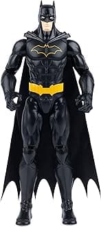 DC COMICS | BATMAN | 30cm Scale Batman Figure with Original Black Decorations and Armor, Cape and 11 Points of Articulation - Toys for Boys and Girls from 3 Years