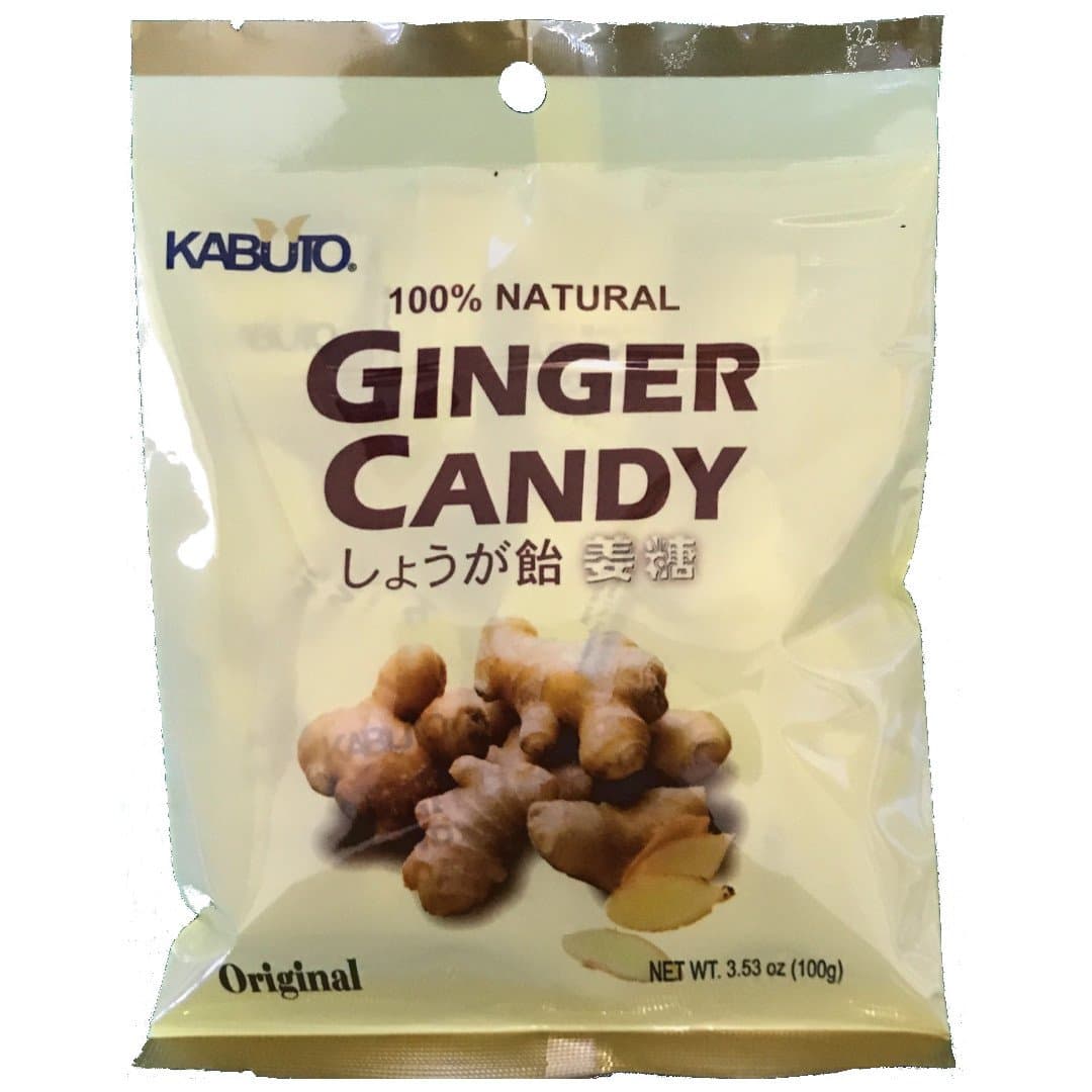Kabuto 100% Natural Ginger Candy Chews, 3.53 oz (Pack of 1)