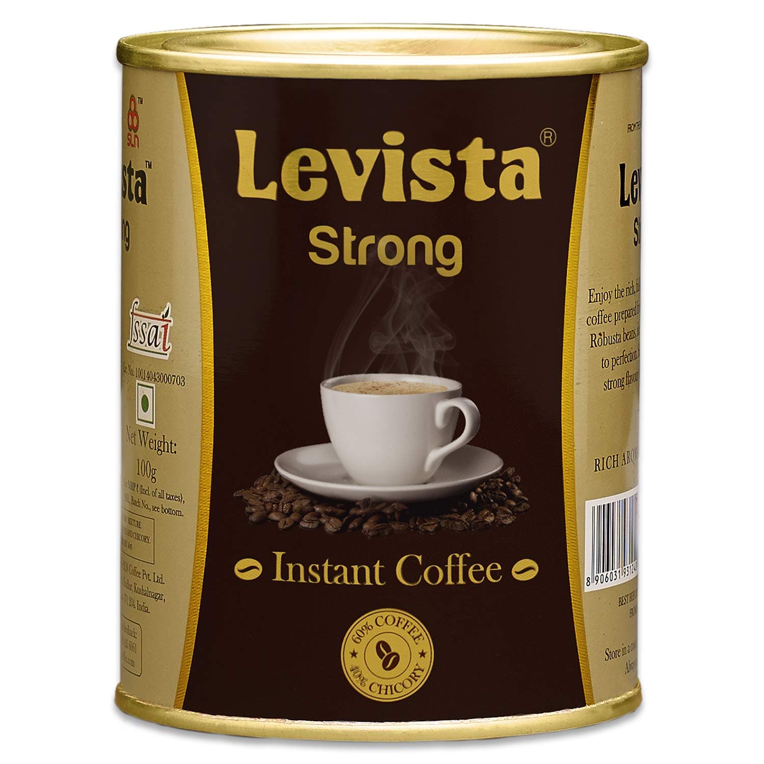 Levista Strong Instant Coffee (Can) (100 Grams)