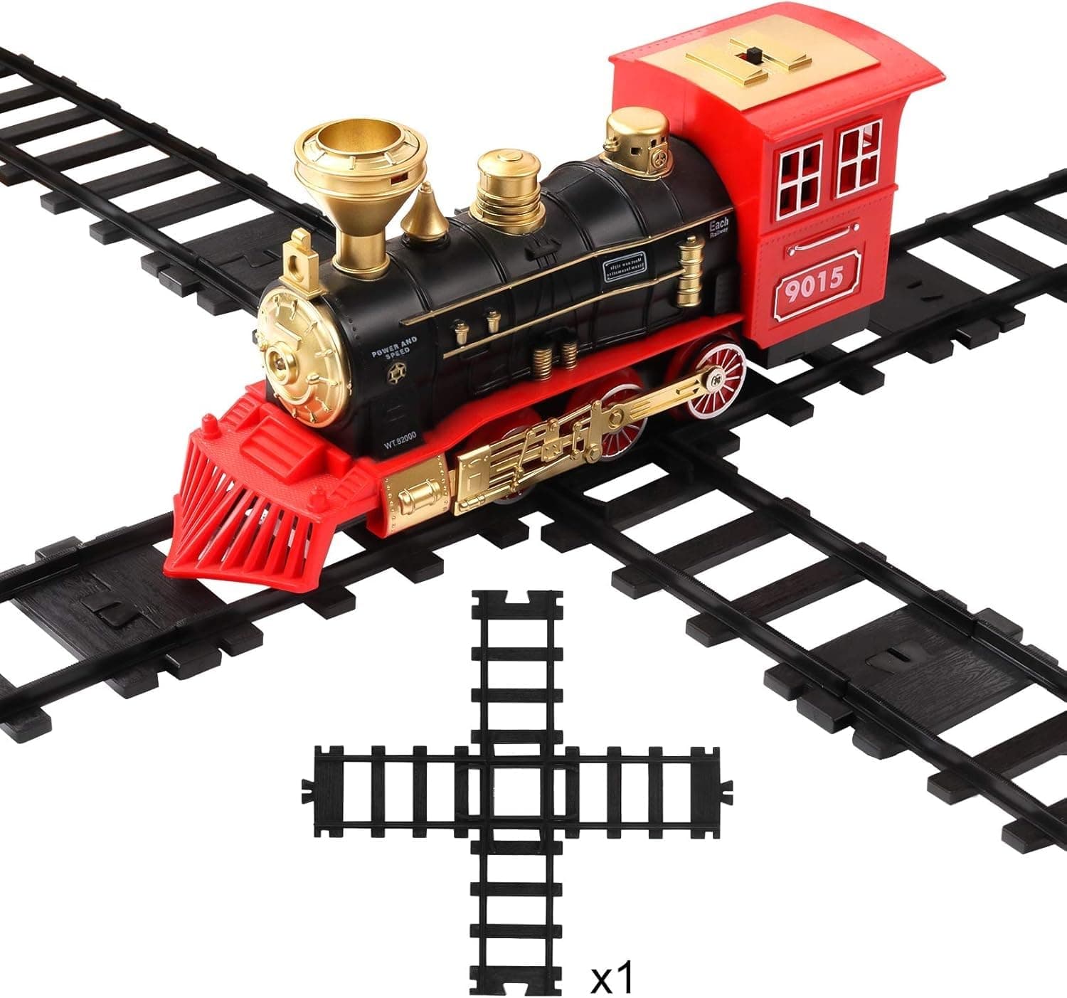 Hot Bee 1 Pcs Train Tracks Accessories Cross Train Track Railroad Building Toy Railway Rail for Hot Bee Train Set, (Size：6cm)