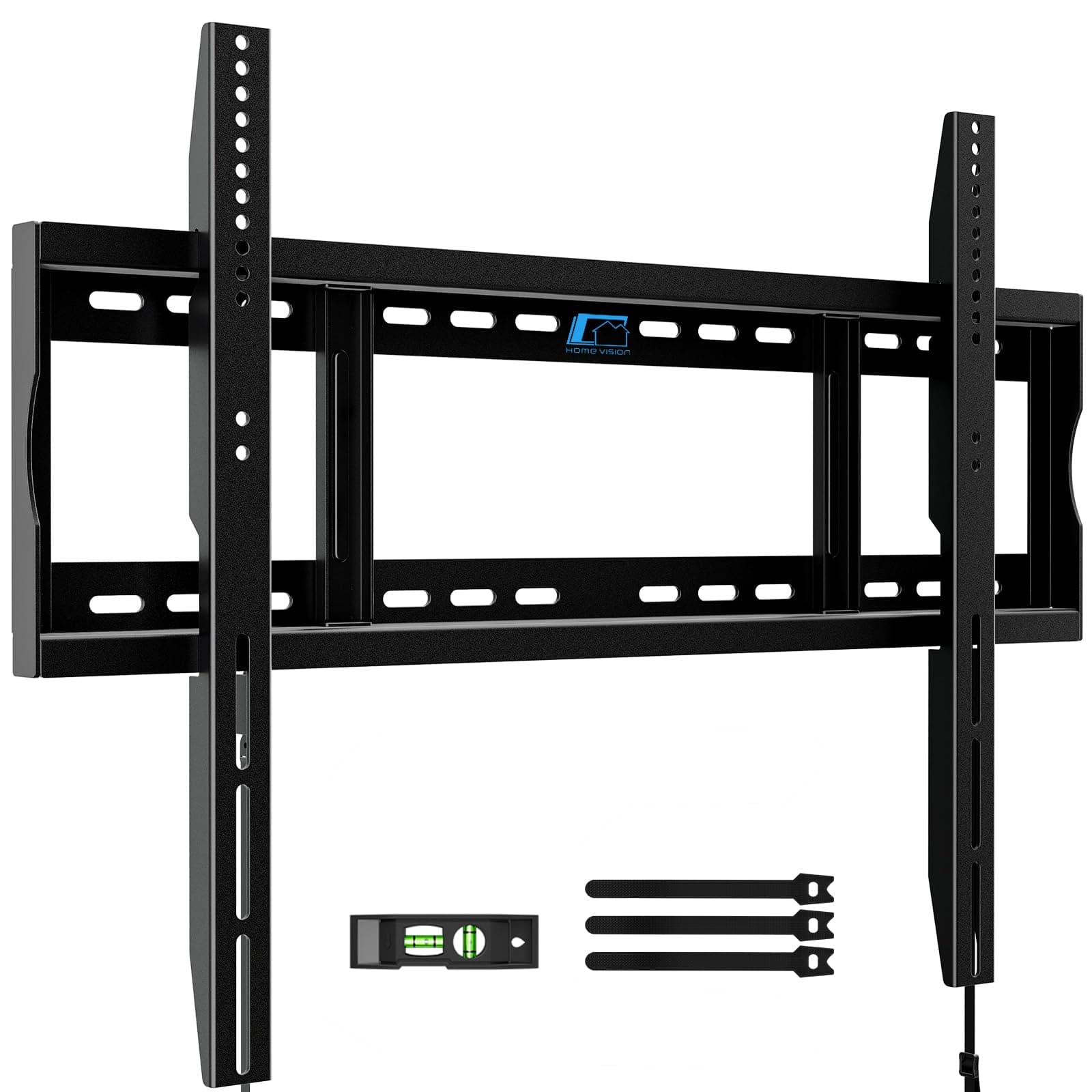 HOME VISION Heavy Duty Fixed TV Wall Mount Bracket, 264 Lbs Capacity for 48-120 Inch Extra Large Flat Screen Smart TVs, Max VESA 800x600 mm, Stud Spacing 12"-28", Low-Profile Flush Slim Design, HV8801