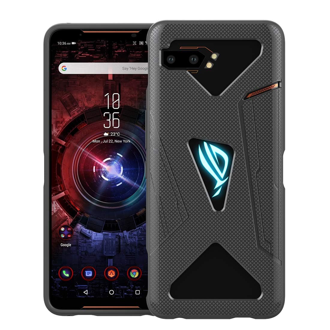 ROG Phone 2 Case, ROG Phone II Case, Ultra Slim Thin Cover TPU Silicone Bumper Case Accessory for Asus ROG Phone 2 Gaming Phone 2019 (ZS660KL) Gray