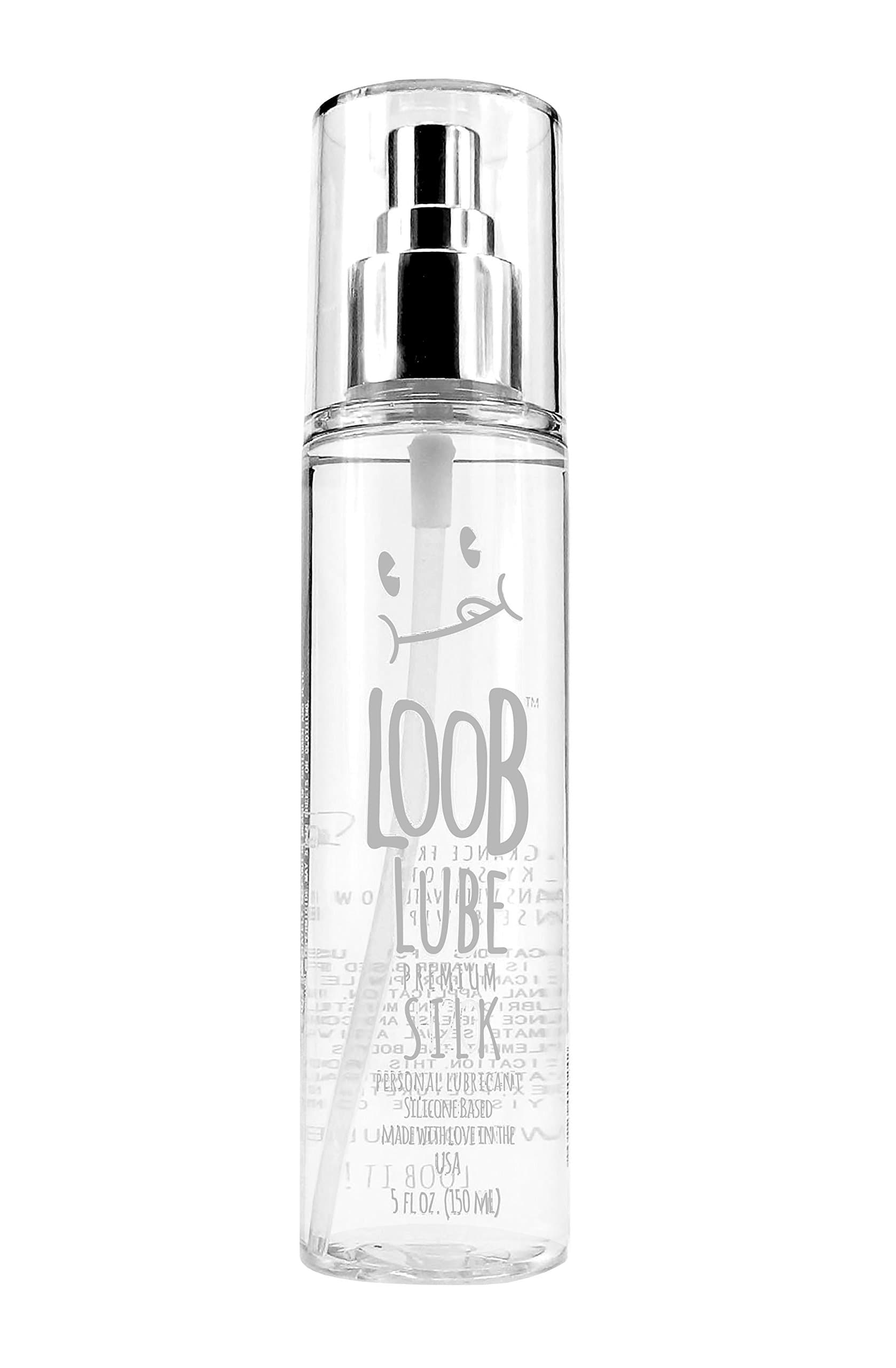 LOOBLUBE Silk - Silicone-Based Lubricant Made with Pharmaceutical Grade Ingredients - Fragrance Free, Paraben Free, Glycerin Free, USA Made by Loob Lube, 5.0 OZ(150ml)
