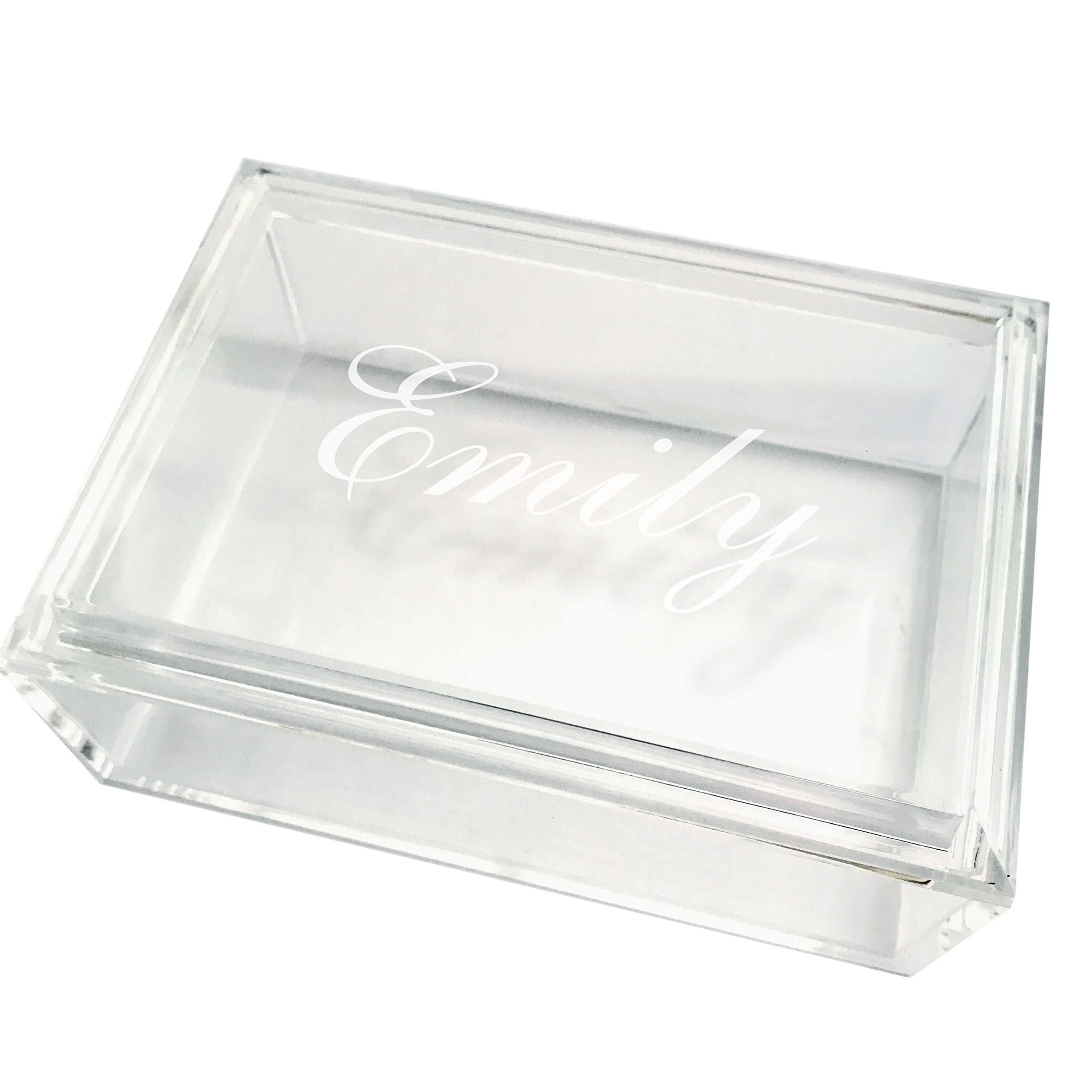 Personalized Acrylic Jewelry Box 6"x4"