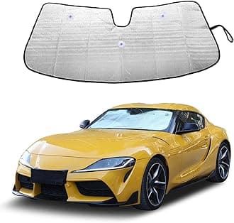Windshield Sunshade Fit for Toyota Supra GR A90 A91 MK5 2019-2026, Folding Car Sun Shade for Front Window, Auto Sun Protection Visors Blocks UV Rays and Keeps Vehicle Cool