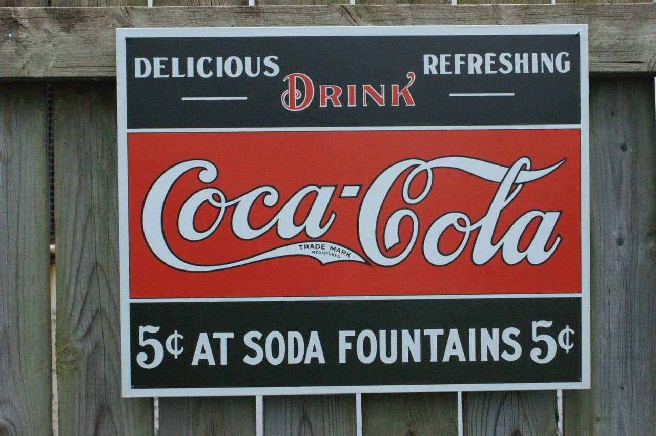 Coca- Cola Tin Sign 16 x 13in