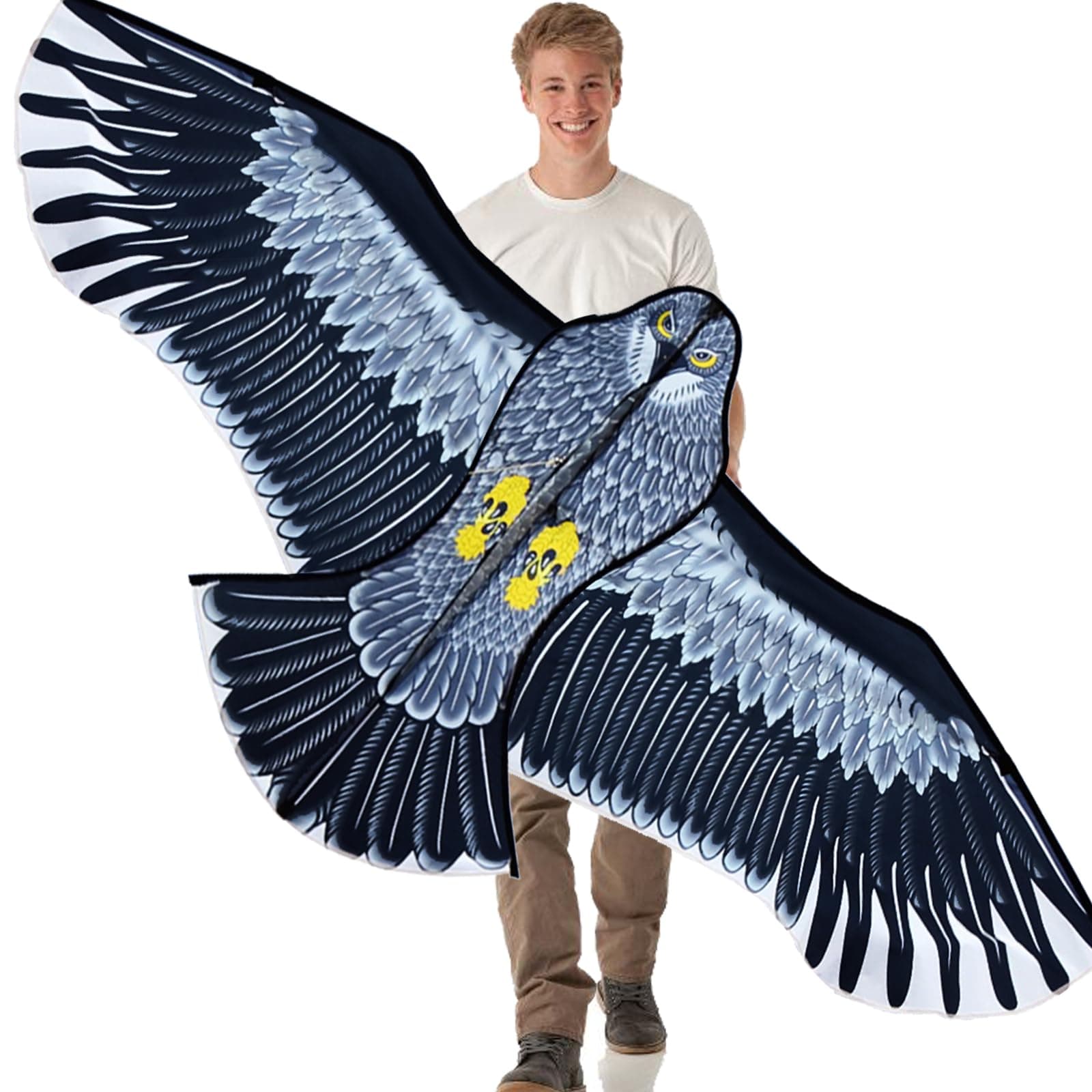 Strong Eagles!Huge beginner eagle kites for Kids and Adults.74-Inch by Hengda kite