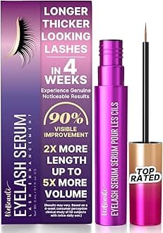HIGH QUALITY LASH GROWTH SERUM - Eyelash Enhancer Serum with Advanced Formula to Achieve Longer, Thicker and More Abundant Lashes 0.1 Oz Liquid