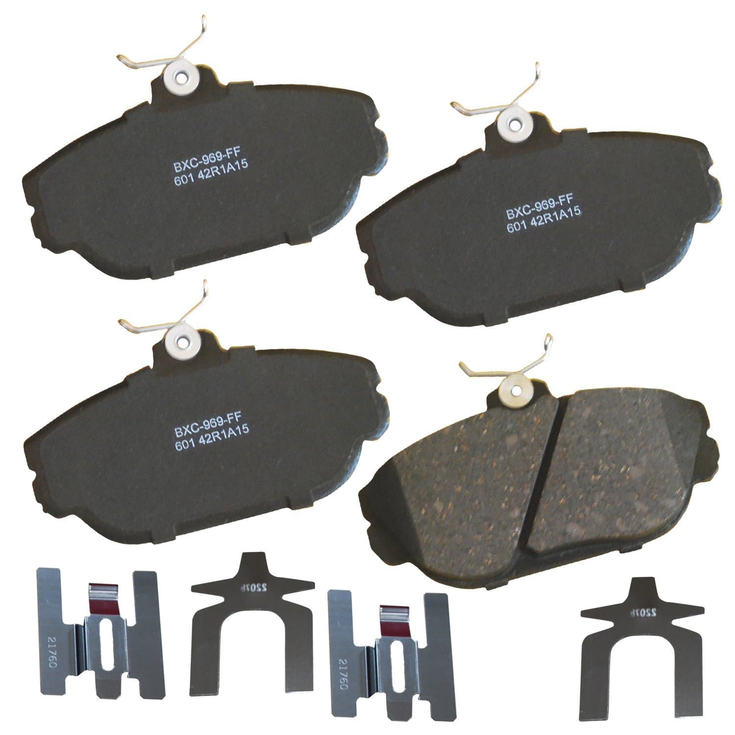 Bendix Premium SBC601 Ceramic Front Brake Pads for Ford Sable 2000-1994, Taurus 2002-1994, Windstar 1998-1995, Lincoln Continental 1994-1993, Mercury Sable 2001-1994